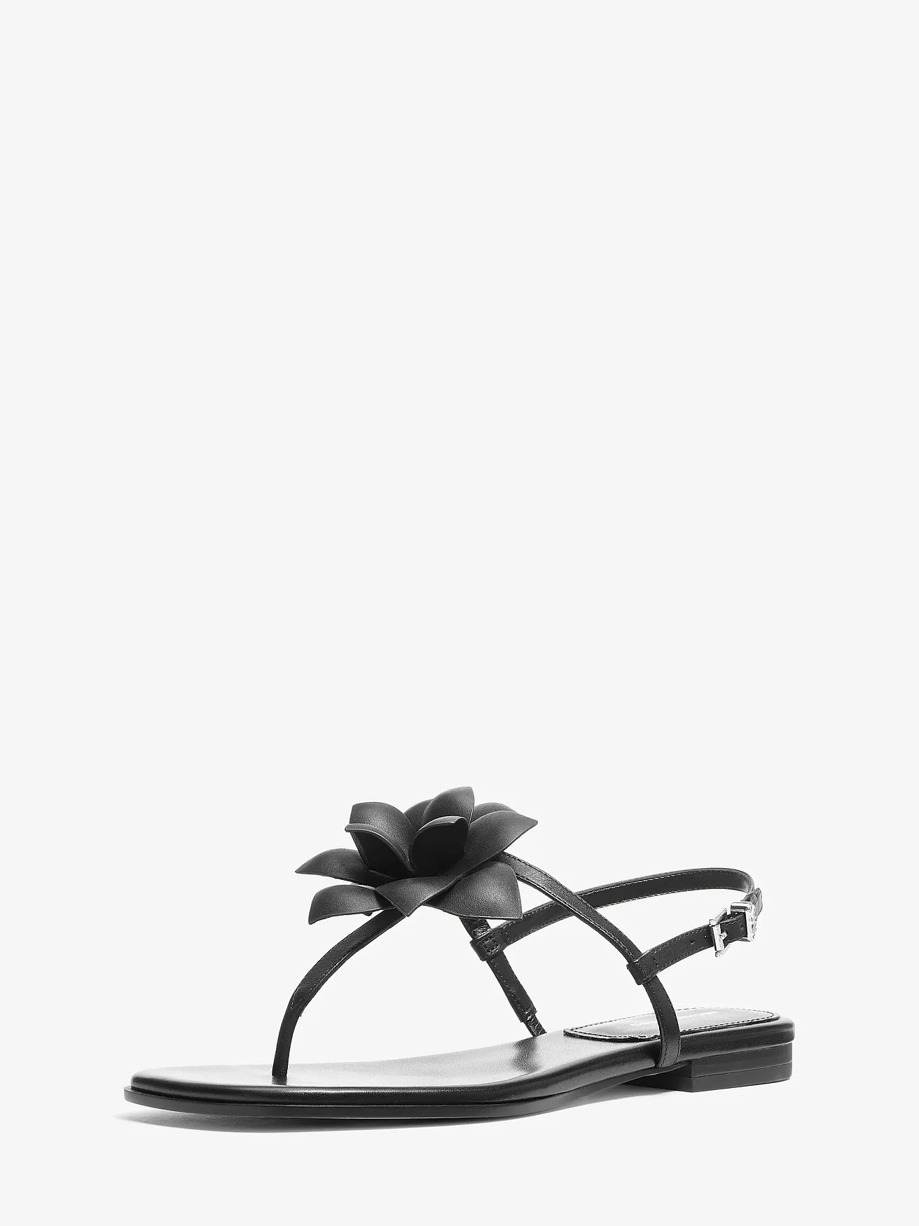 Michael Kors Jacie кожаные босоножки с цветком — 4