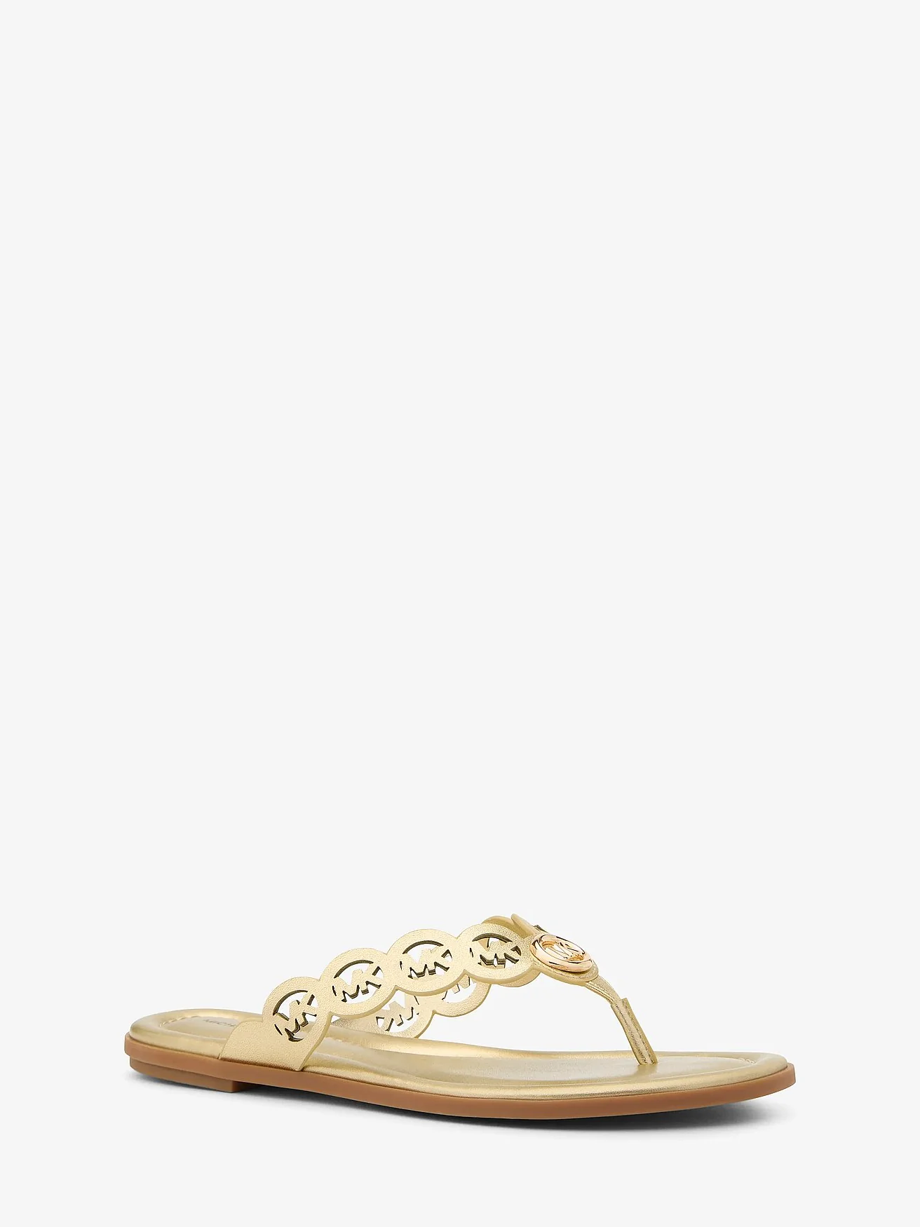 Сандалии Michael Kors Janie из металлизированной кожи — 1