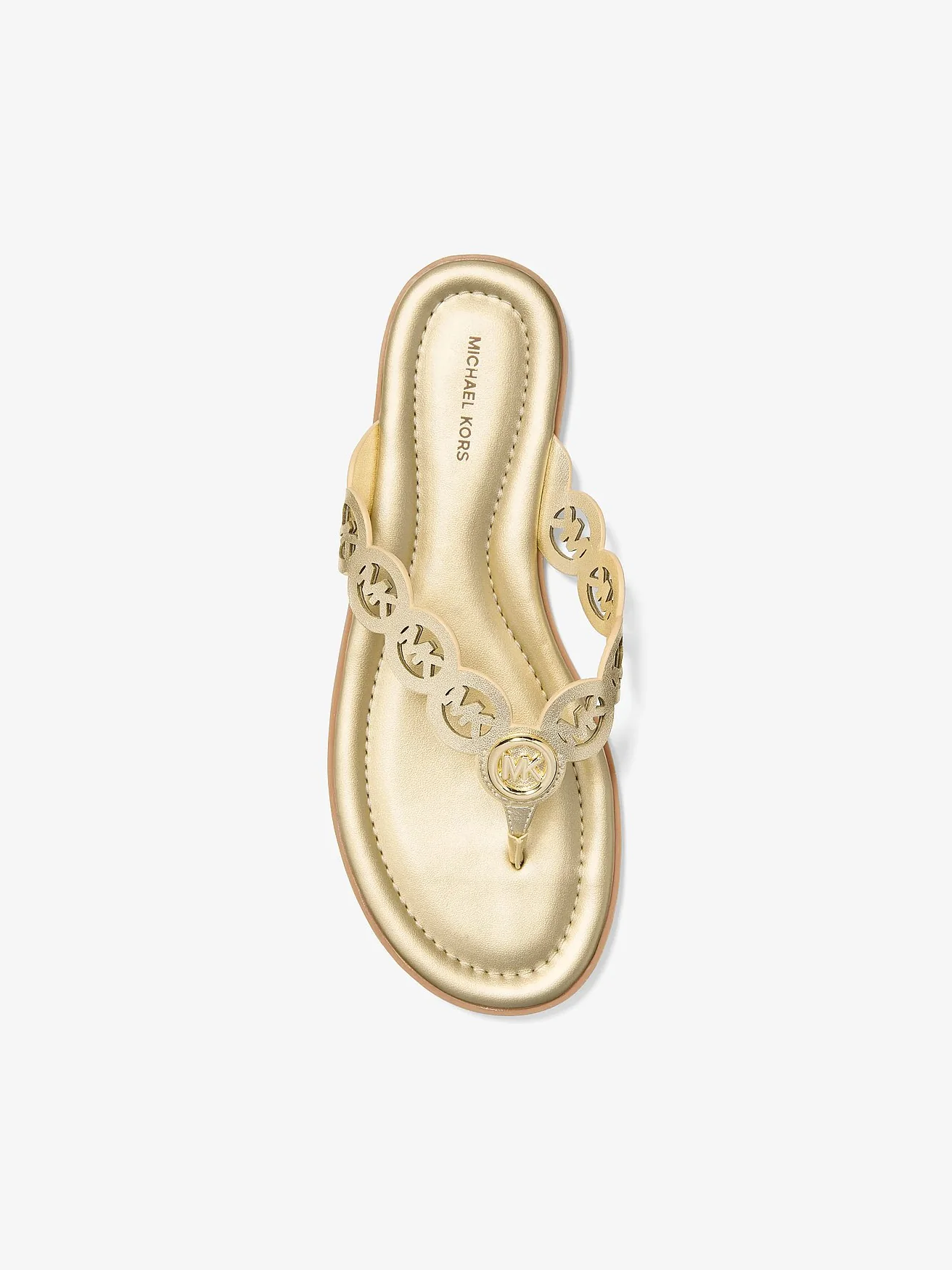 Сандалии Michael Kors Janie из металлизированной кожи — 3