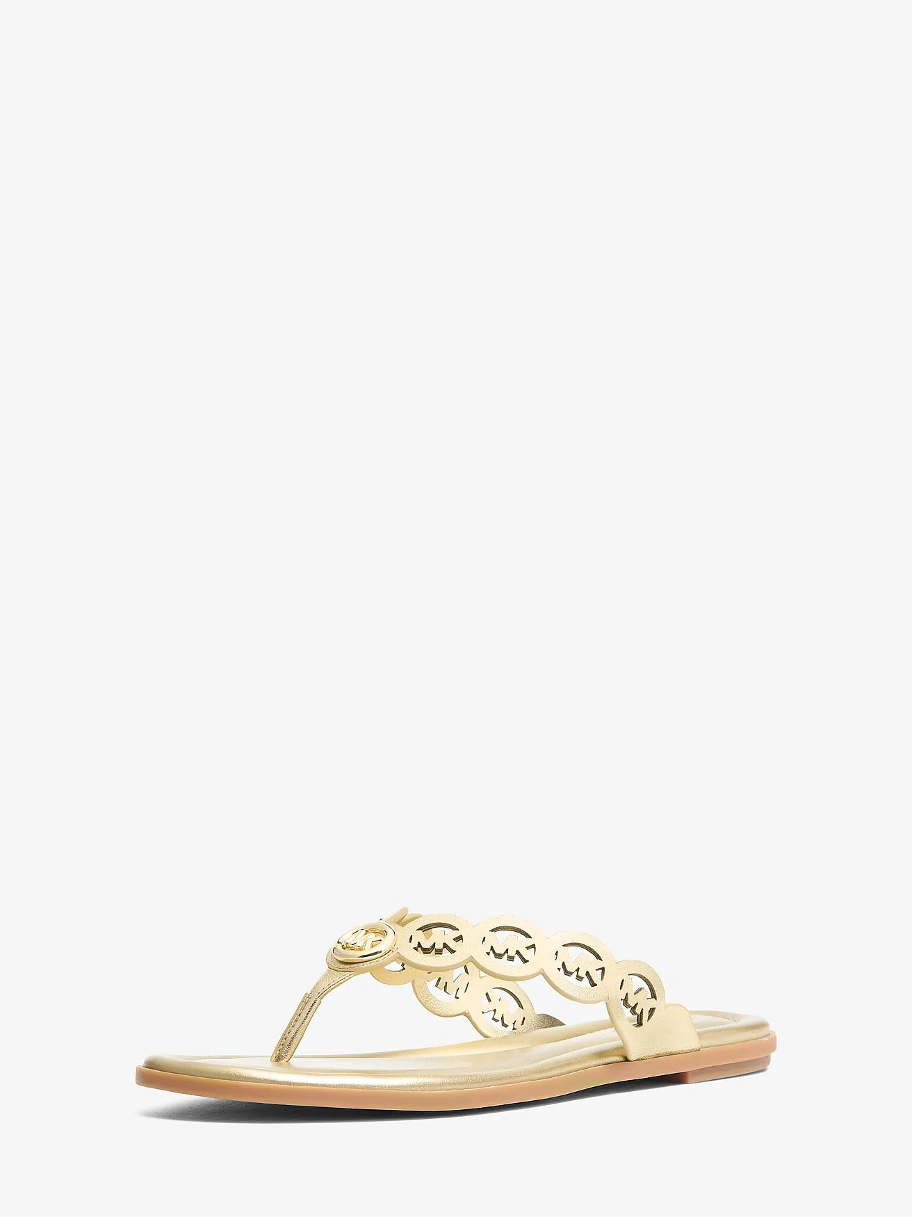 Сандалии Michael Kors Janie из металлизированной кожи — 4