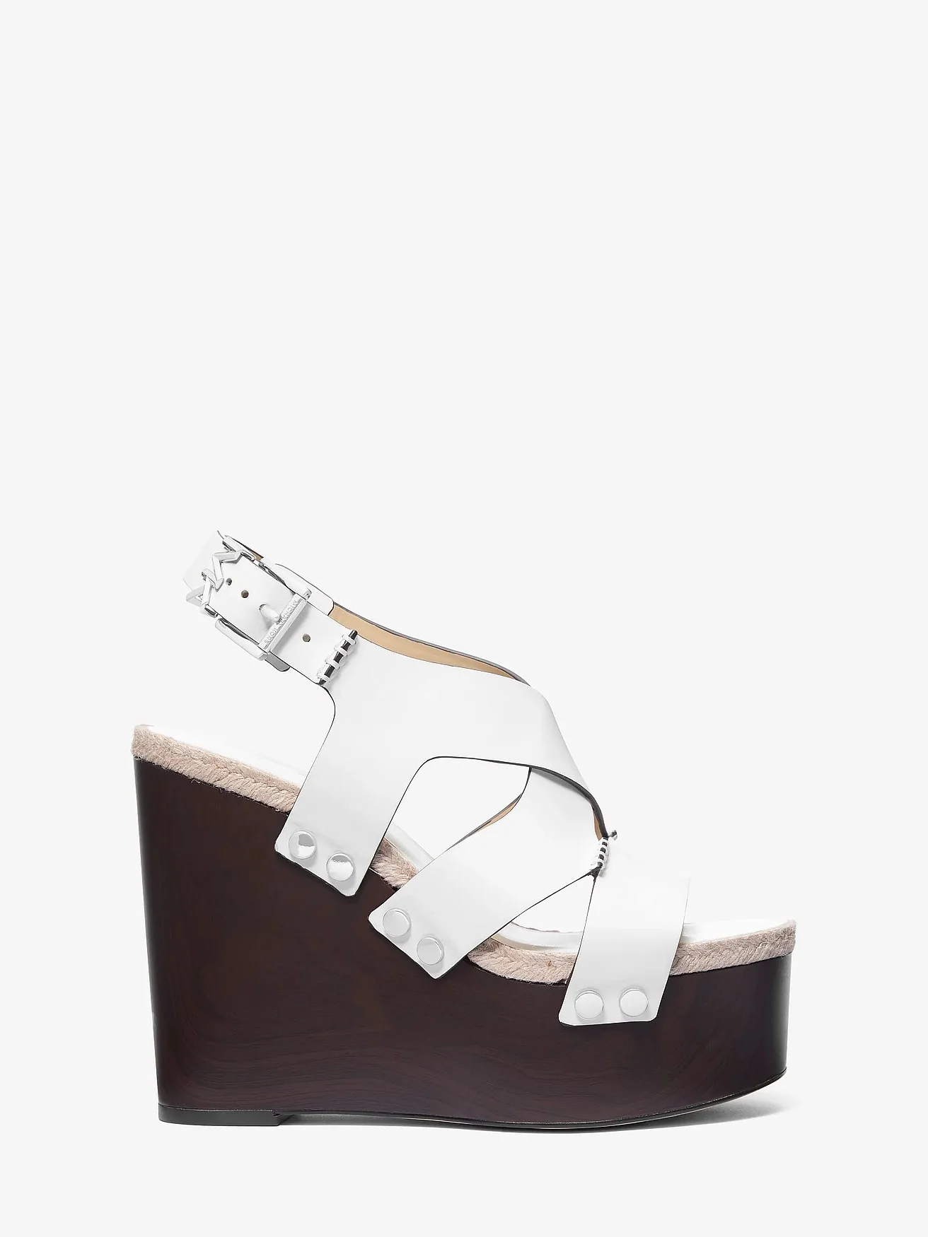 Michael Kors Raven кожаные босоножки на платформе с заклёпками — 2