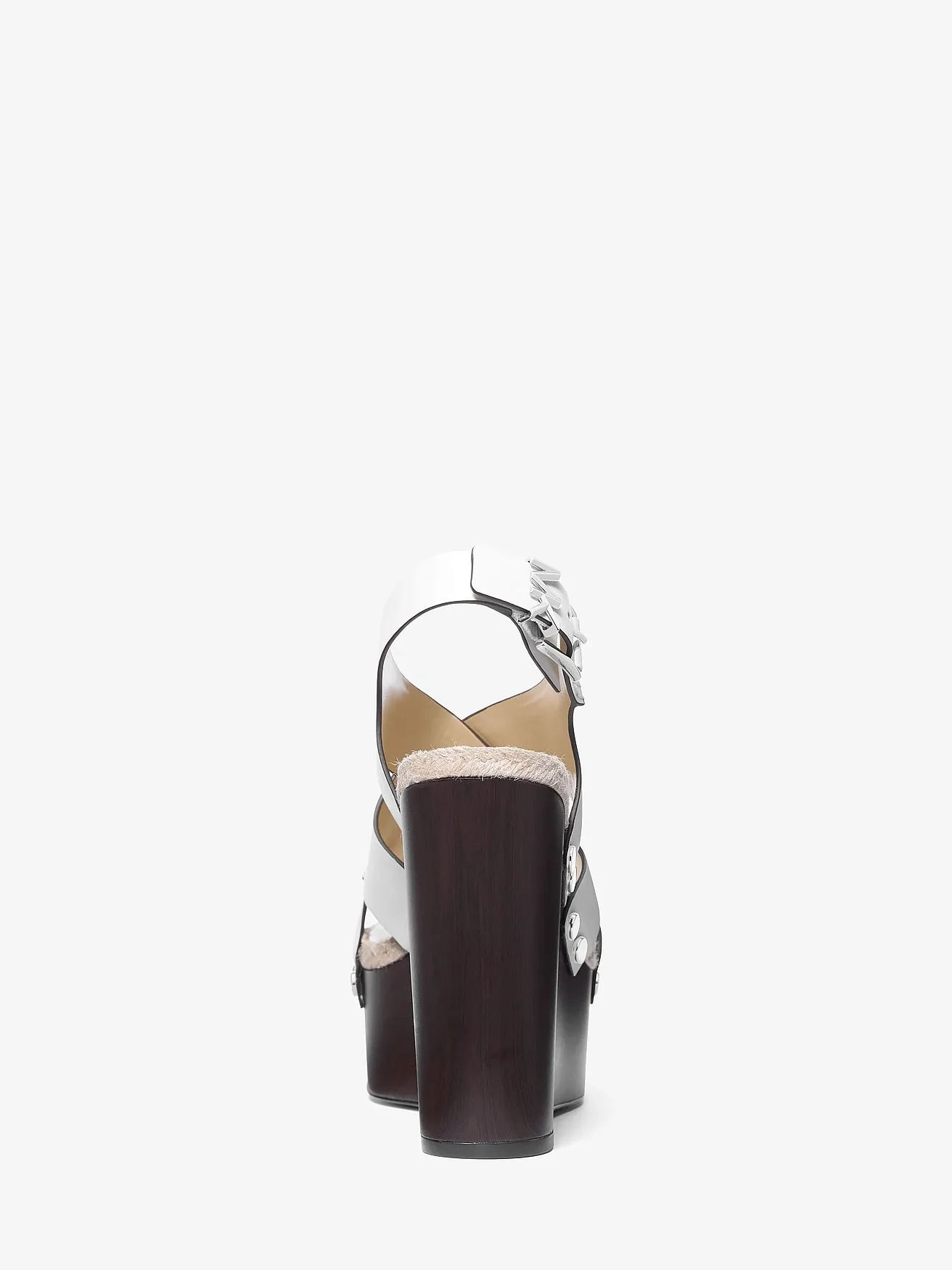 Michael Kors Raven кожаные босоножки на платформе с заклёпками — 3