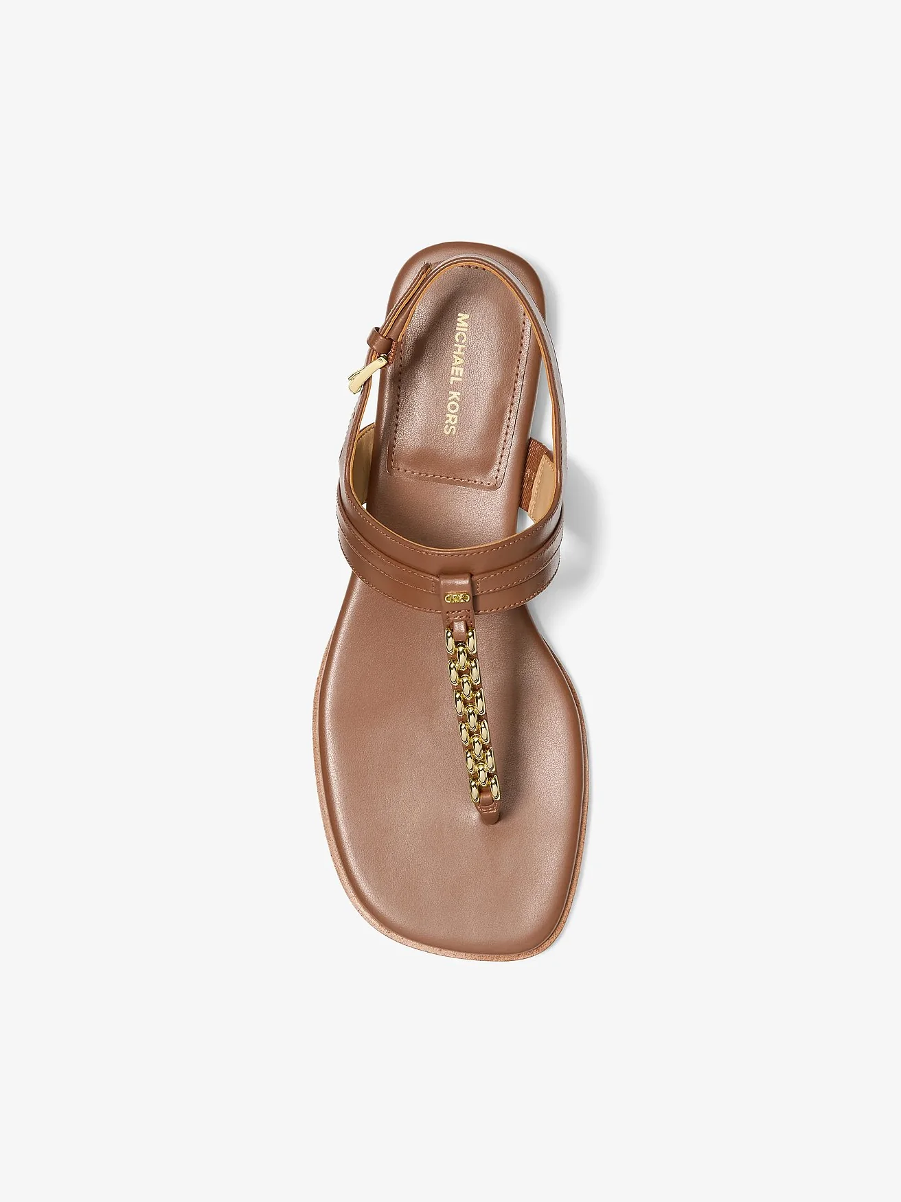 Michael Kors Marcia кожаные сандалии с цепочкой — 3