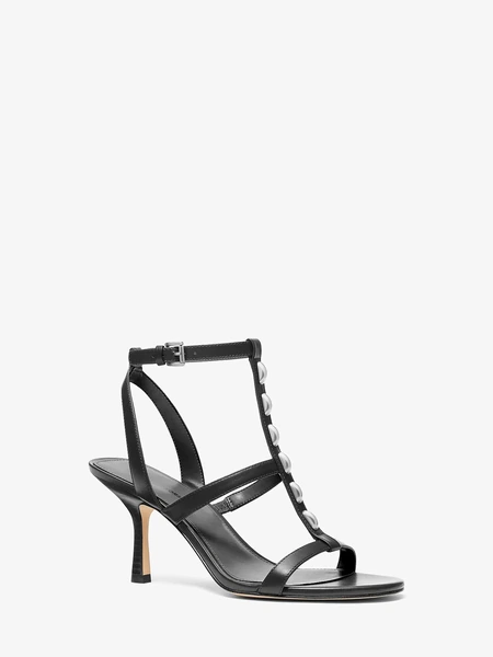 Кожаные босоножки Michael Kors Nara с заклепками