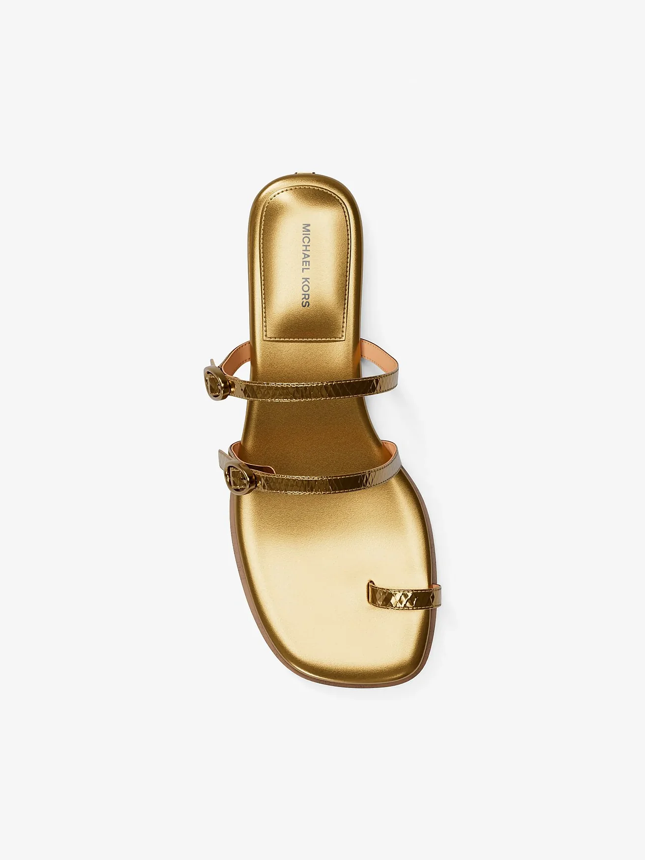 Босоножки Michael Kors Kya с тиснением под змею — 5