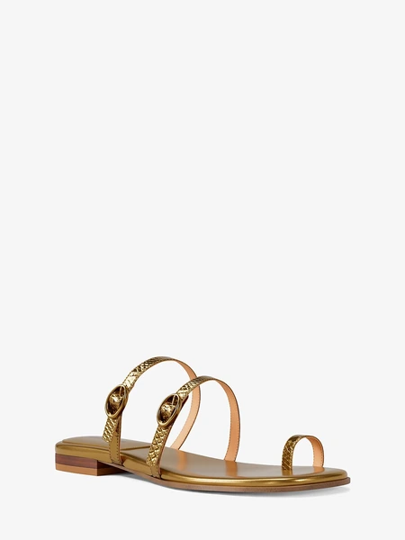 Босоножки Michael Kors Kya с тиснением под змею