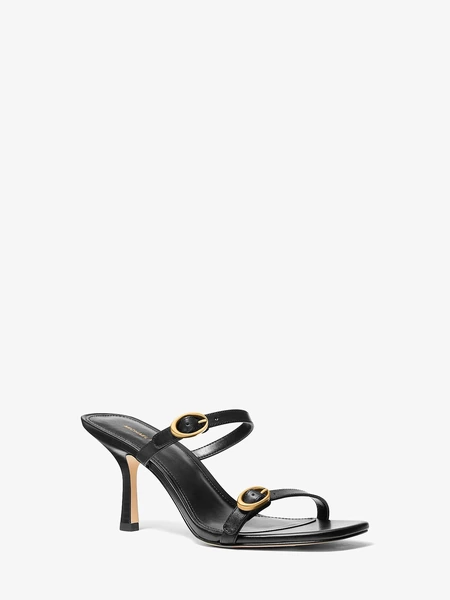 Michael Kors Kya — кожаные босоножки на каблуке-столбике