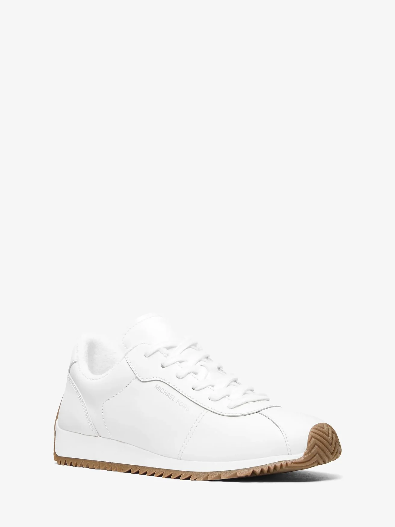 Michael Kors Rhodes — белые кожаные кроссовки в ретро-стиле — 1