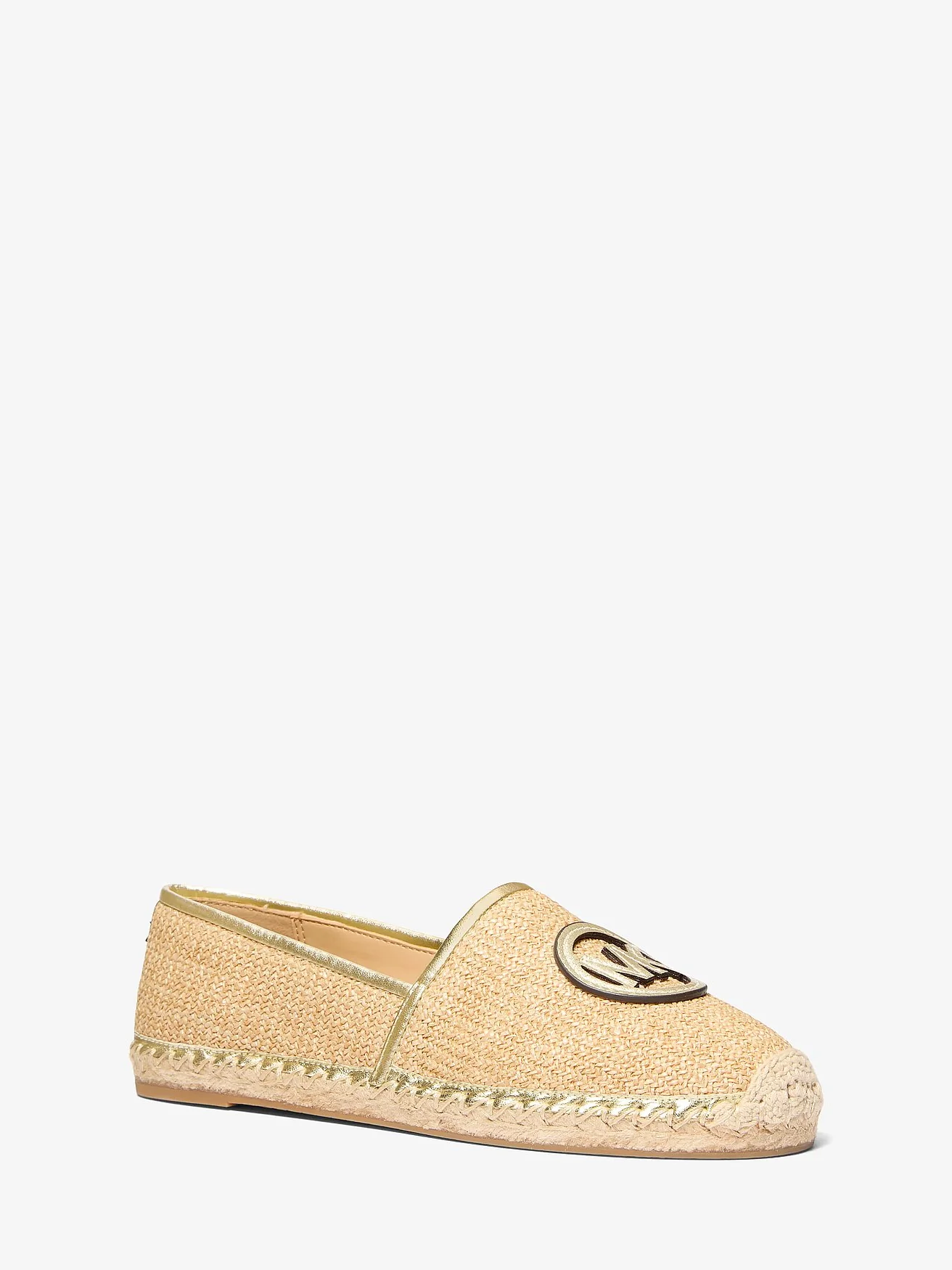 Michael Kors Kenzie бежевые плетеные эспадрильи — 1