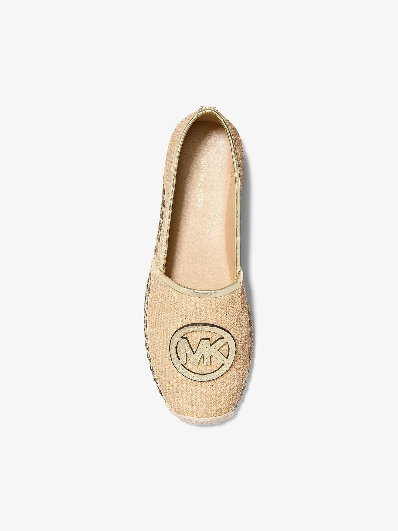 Michael Kors Kenzie бежевые плетеные эспадрильи — 3
