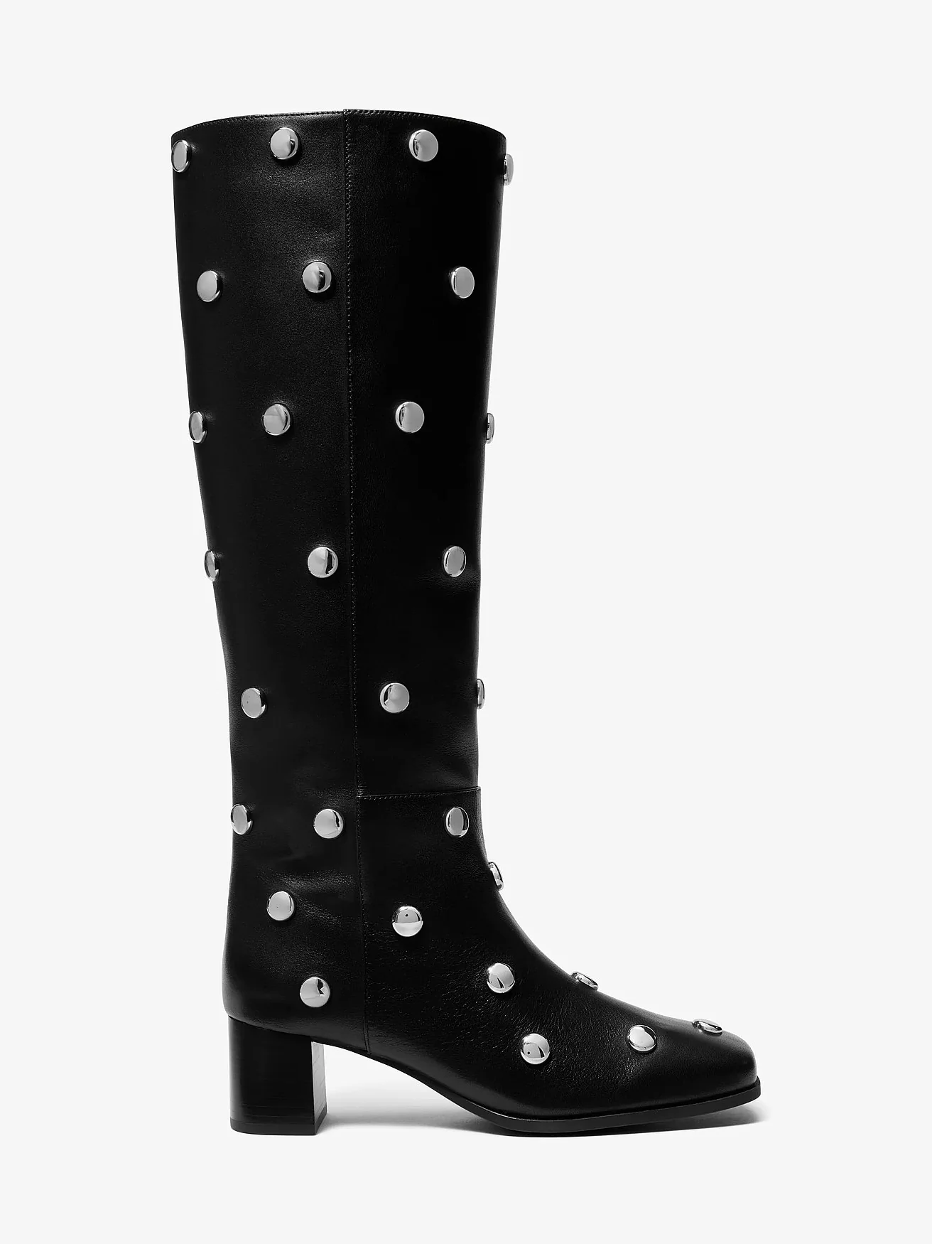 Кожаные сапоги Michael Kors Matilda со стразами-заклёпками — 2