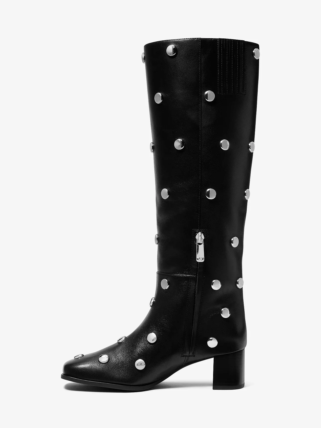 Кожаные сапоги Michael Kors Matilda со стразами-заклёпками — 3