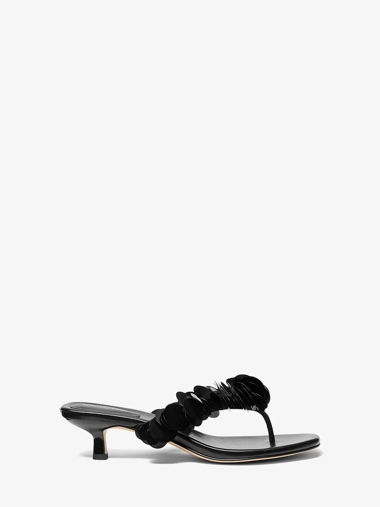 Michael Kors Loretta черные босоножки на низком каблуке — 2
