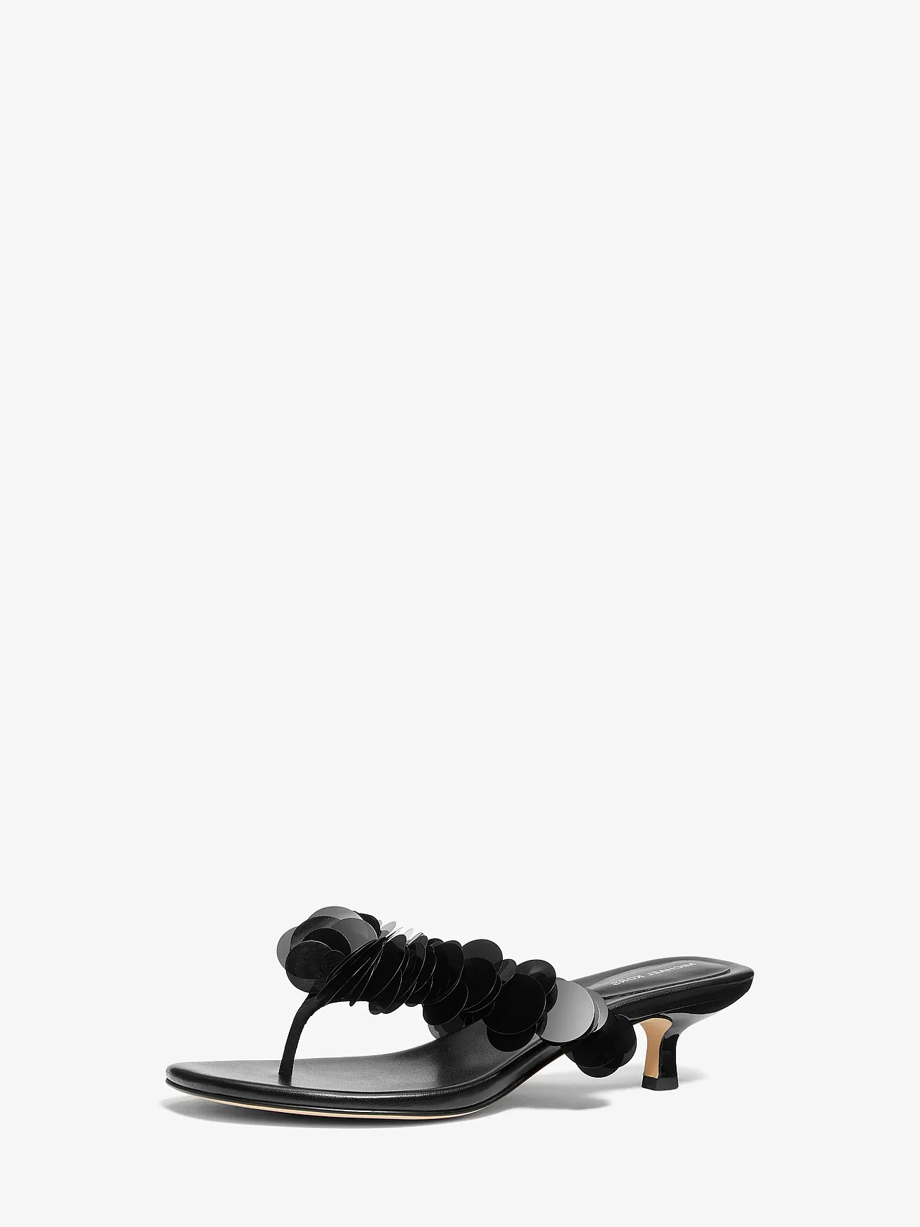 Michael Kors Loretta черные босоножки на низком каблуке — 4