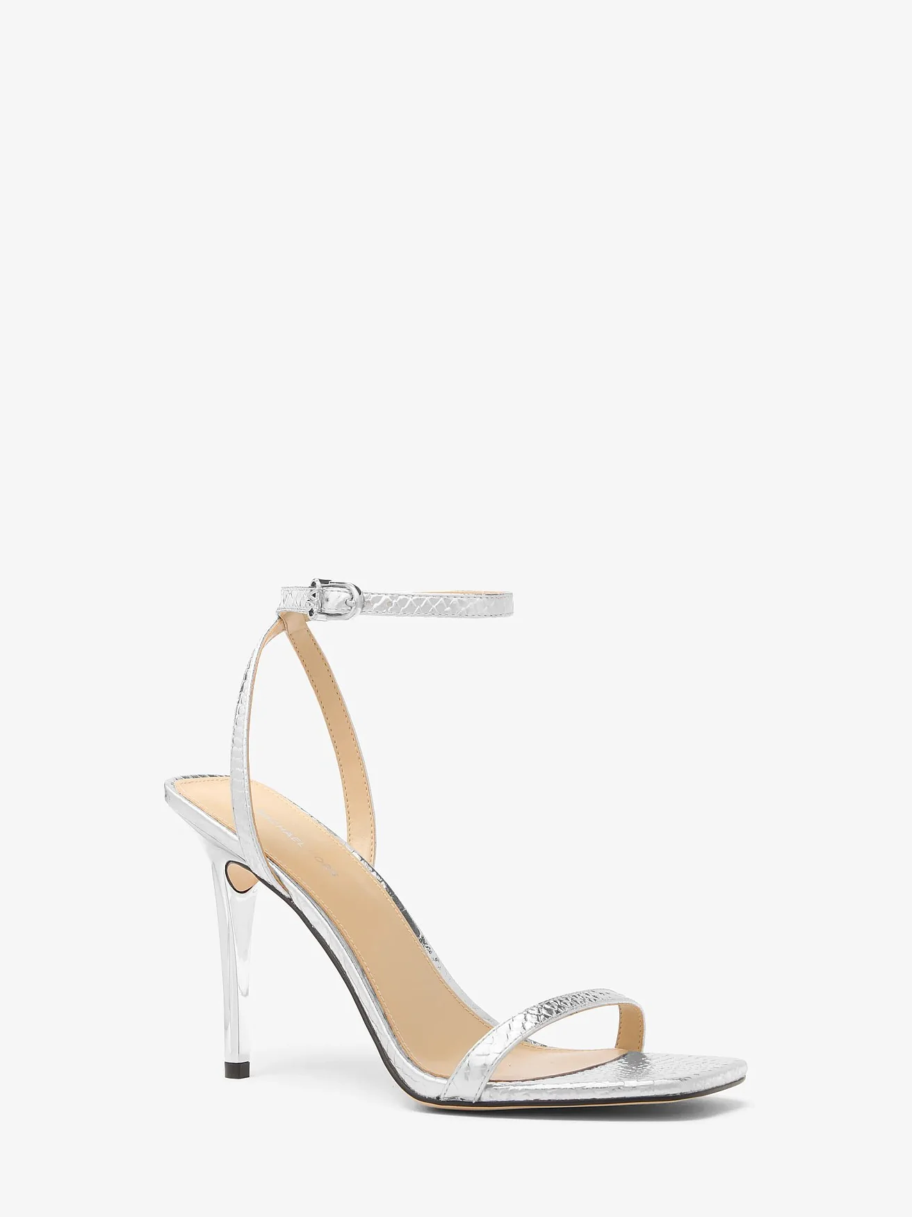 Michael Kors Liana — босоножки из металлизированной кожи с тиснением под питона — 1