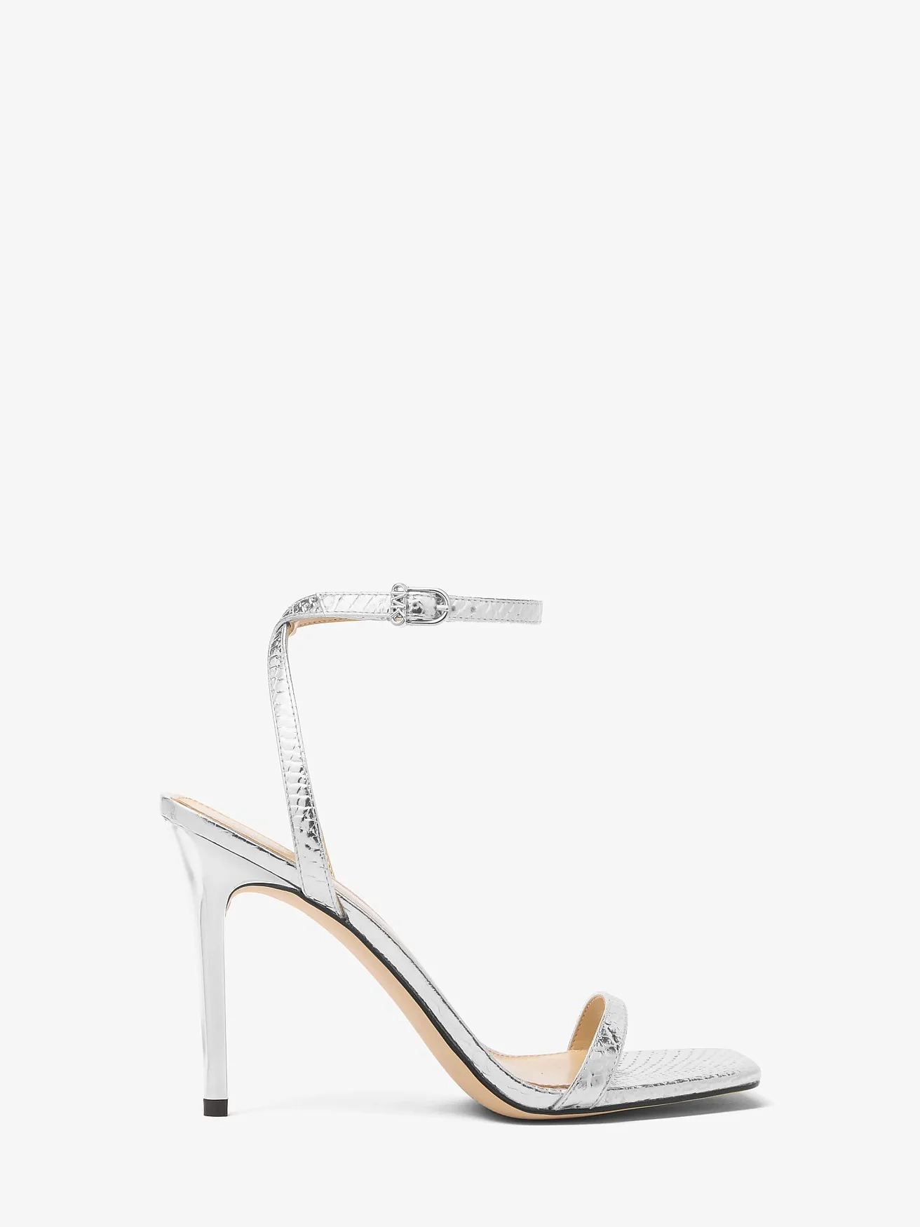 Michael Kors Liana — босоножки из металлизированной кожи с тиснением под питона — 2