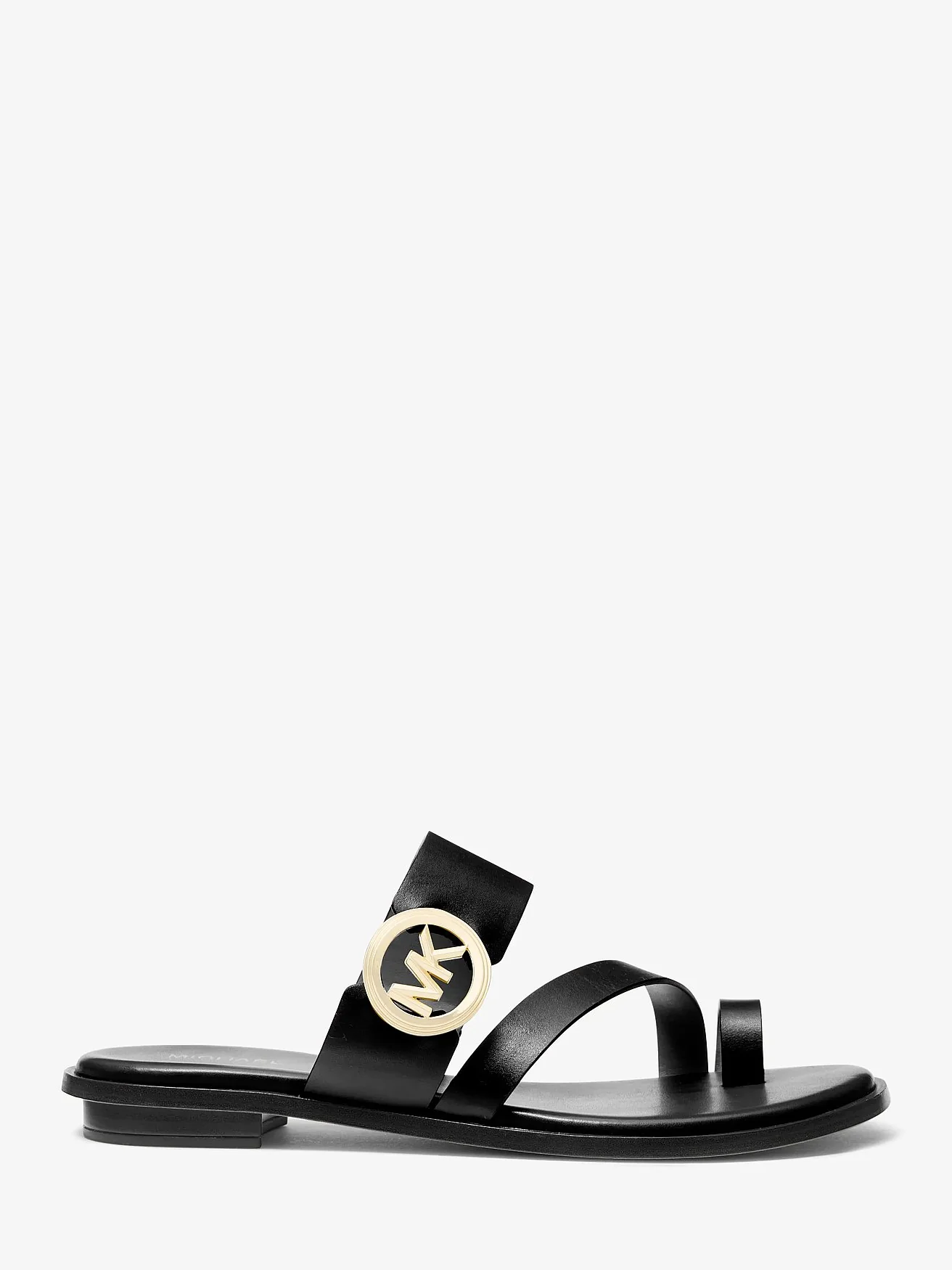 Кожаные сандалии Michael Kors Vera с логотипом-подвеской — 2
