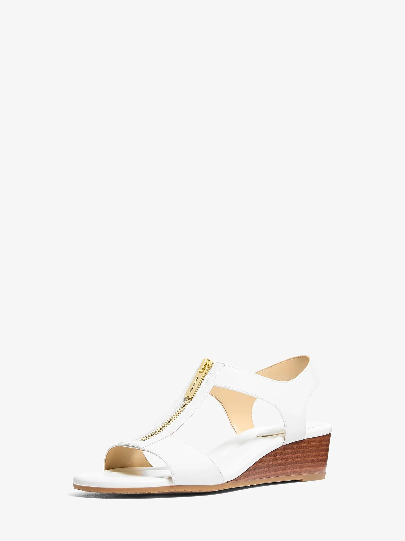 Кожаные босоножки Michael Kors Berkley на танкетке — 4