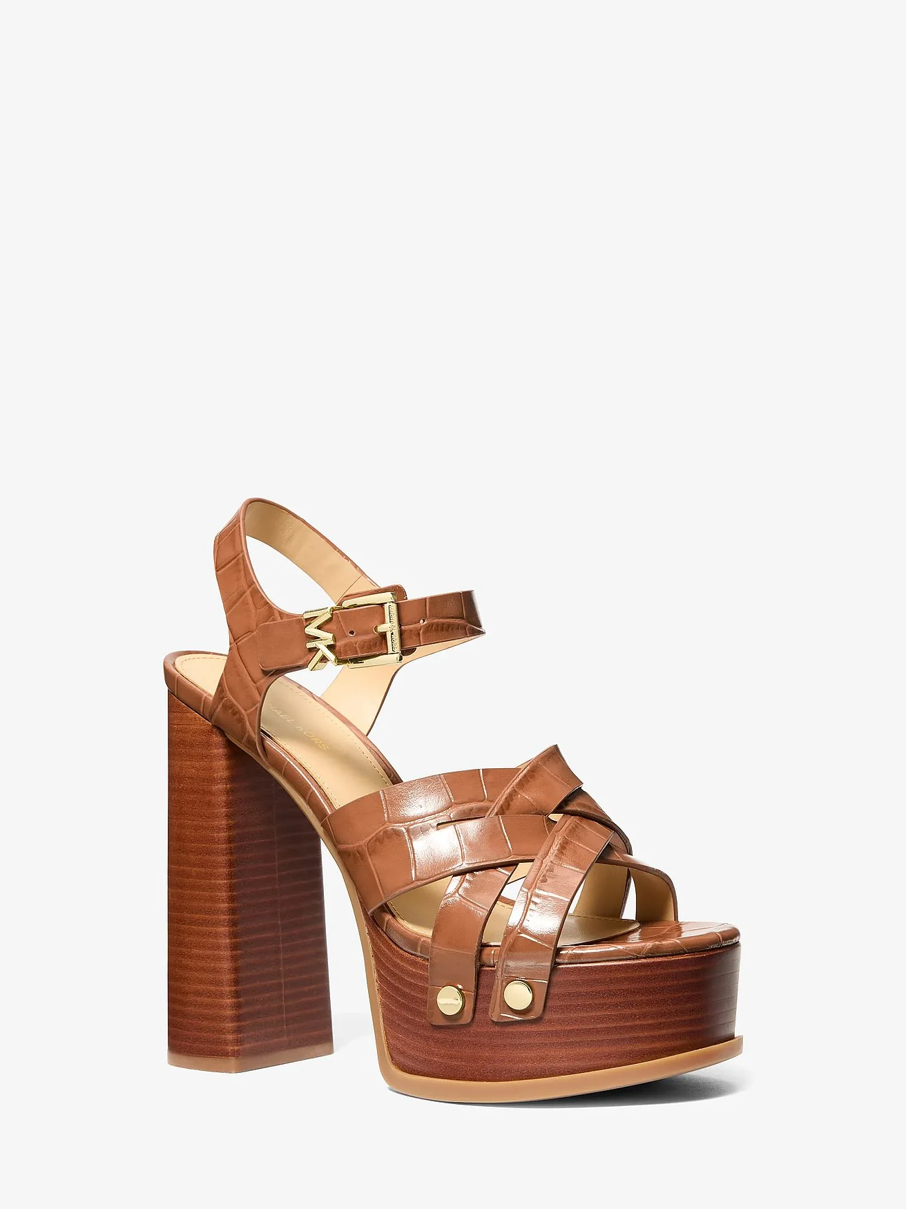 Michael Kors Nora коричневые босоножки на платформе — 1