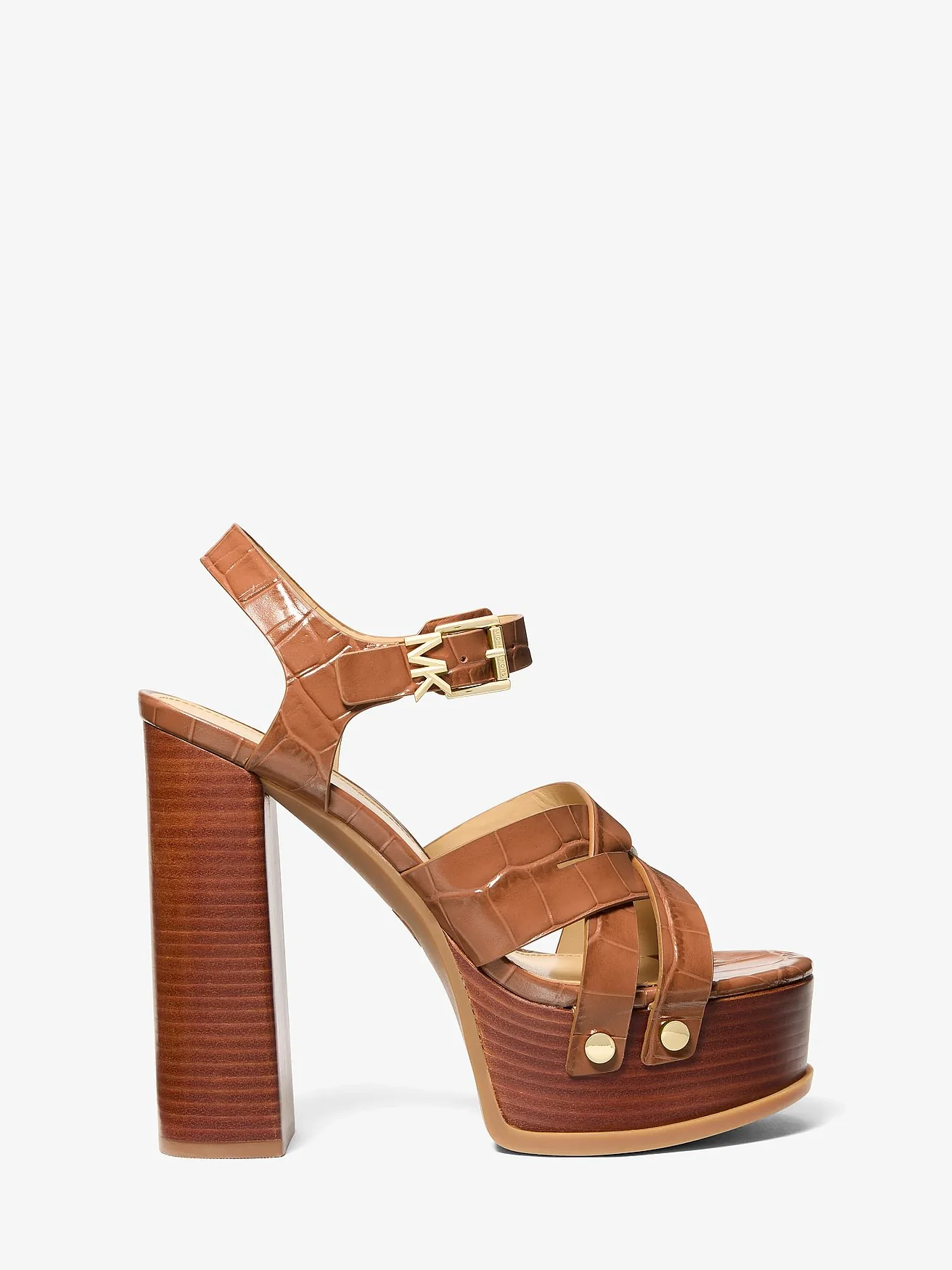 Michael Kors Nora коричневые босоножки на платформе — 2