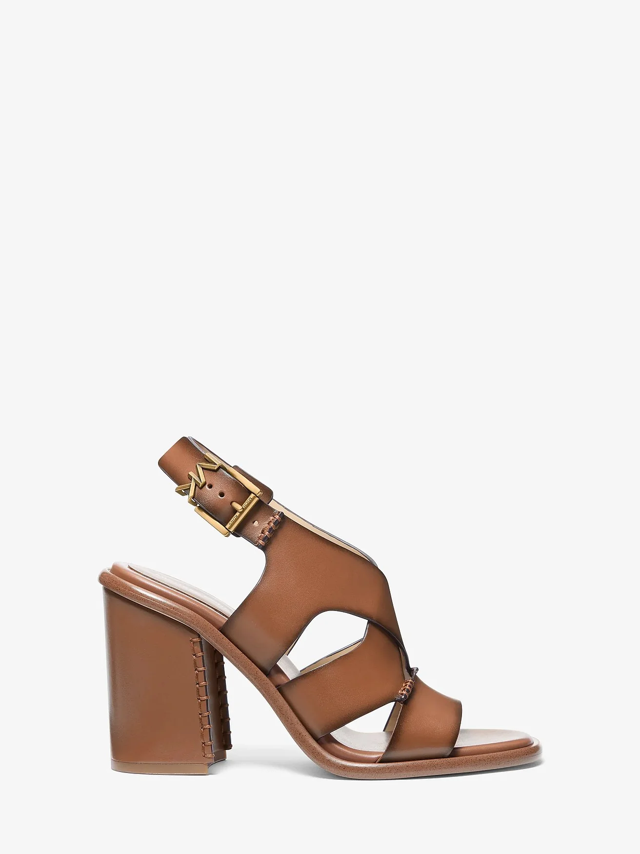 Michael Kors Raven коричневые кожаные босоножки — 2