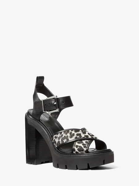 Michael Kors Colby черные босоножки на платформе