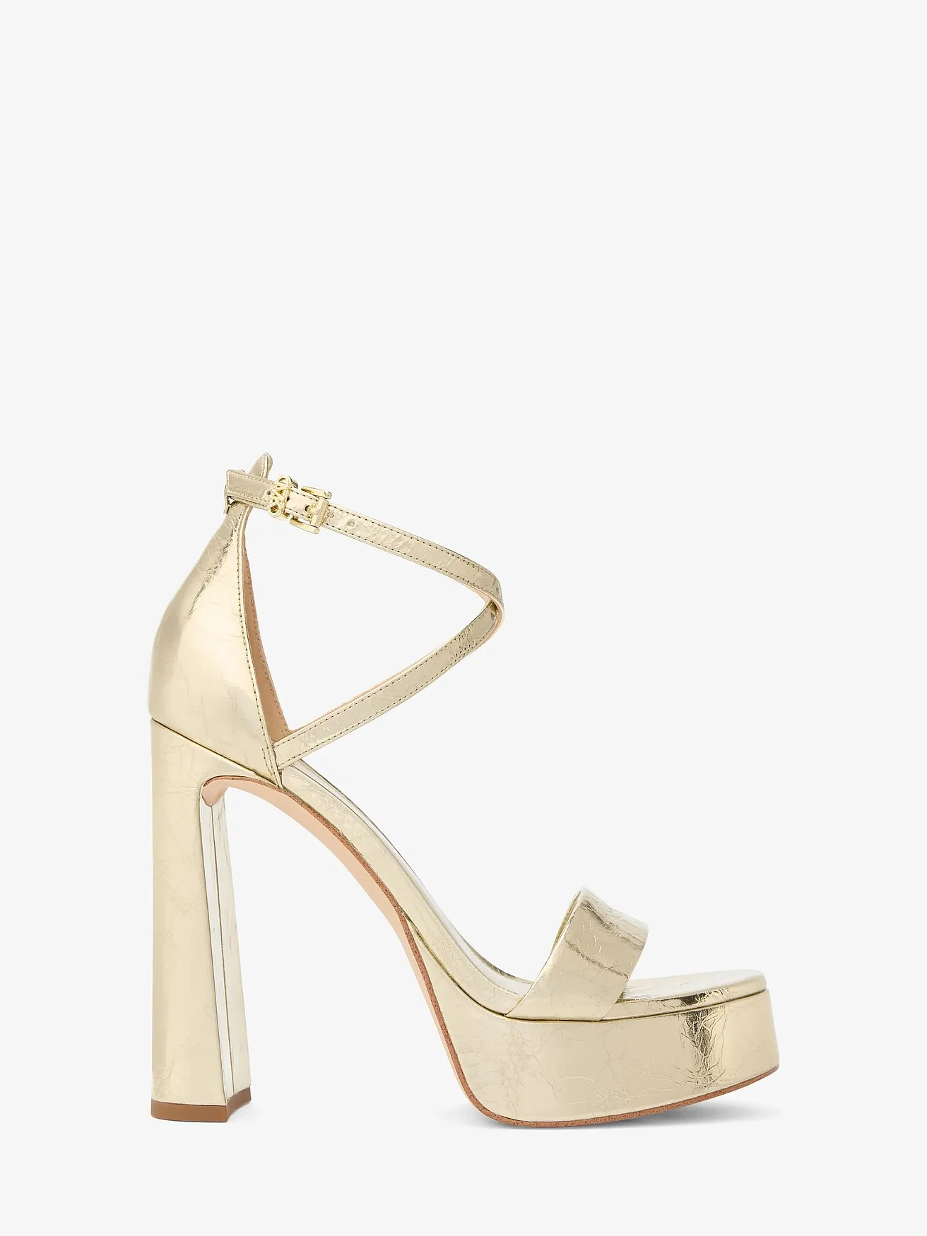 Босоножки Michael Kors Cami металлик на платформе — 2