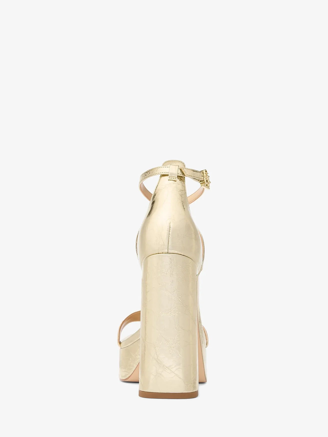 Босоножки Michael Kors Cami металлик на платформе — 3