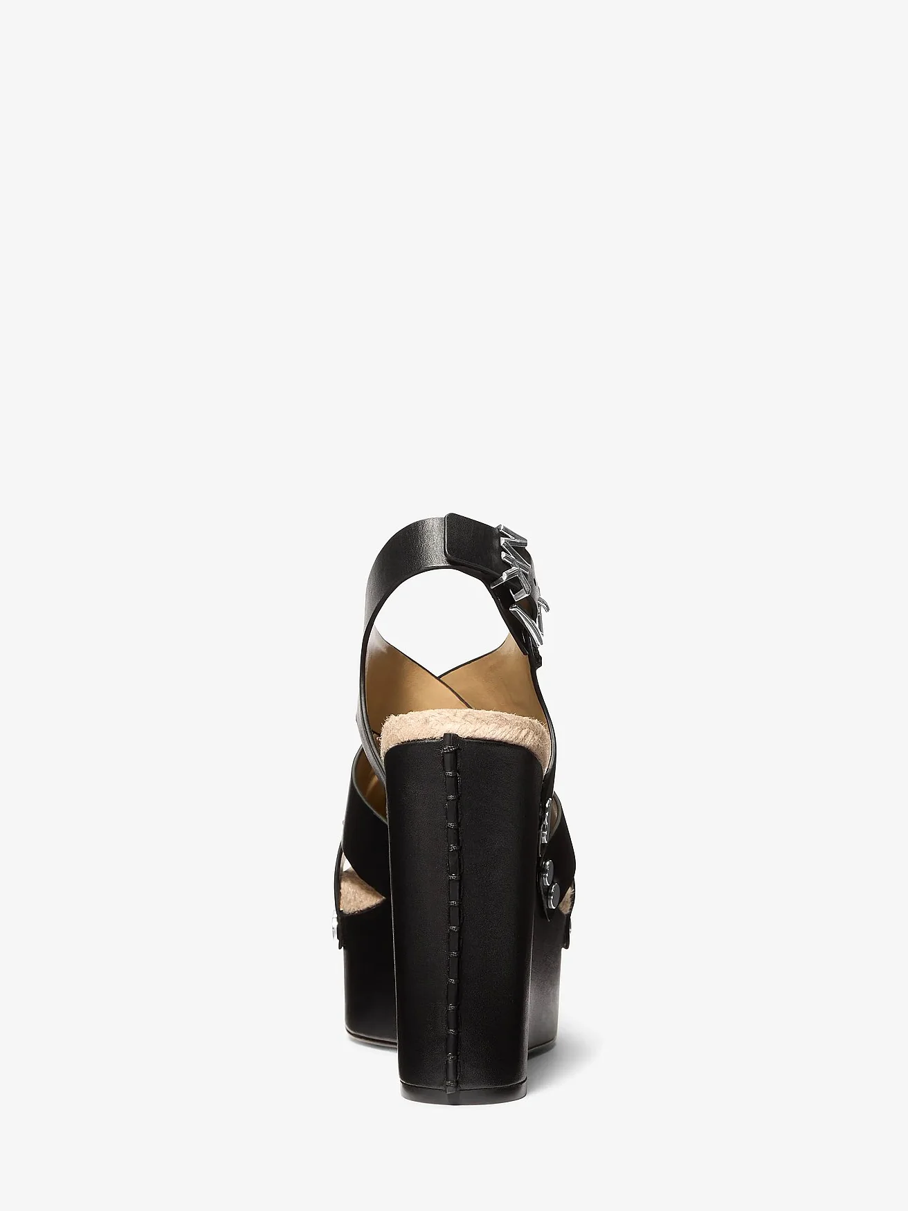 Michael Kors Raven черные босоножки на танкетке — 3