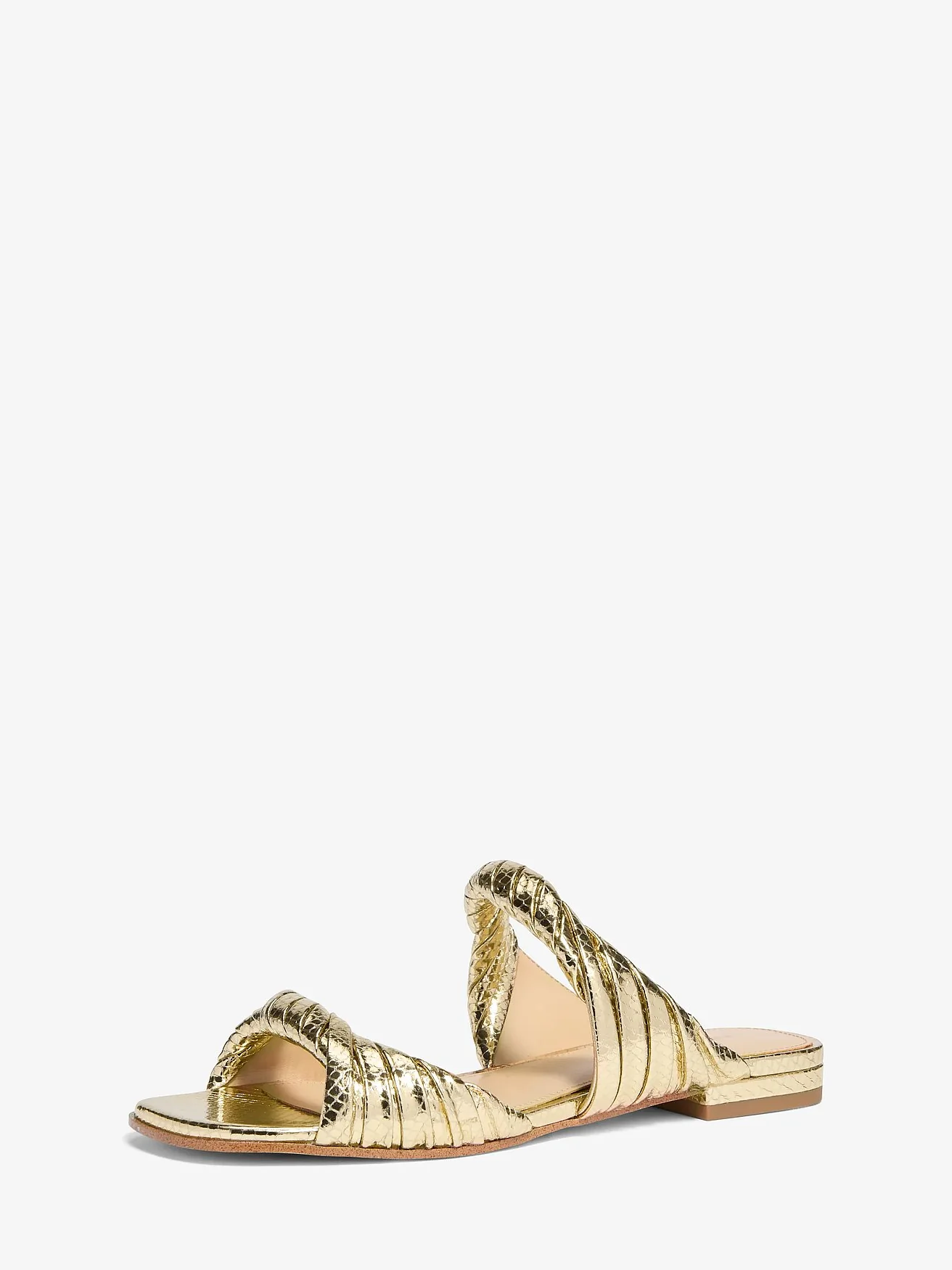 Плоские сандалии Michael Kors Kiana с тиснением под змею — 4