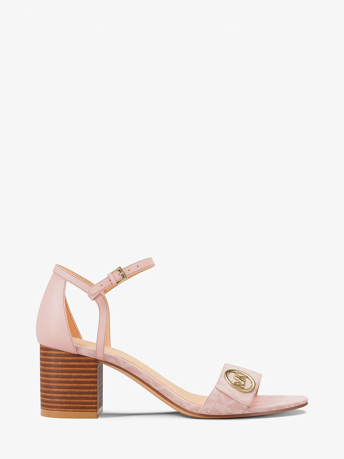 Босоножки на каблуке Michael Kors Hannah с фирменным лого — 2