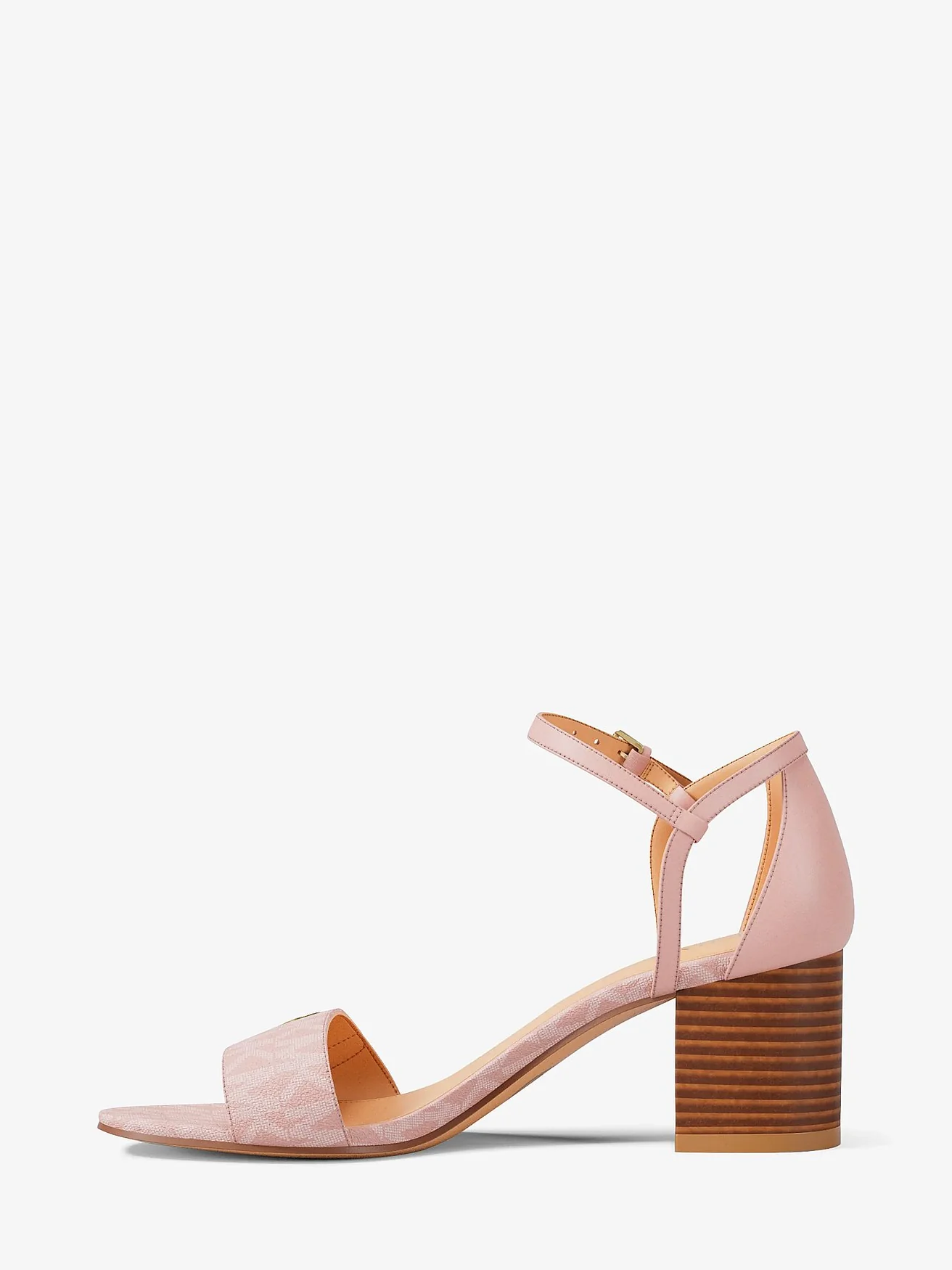 Босоножки на каблуке Michael Kors Hannah с фирменным лого — 3