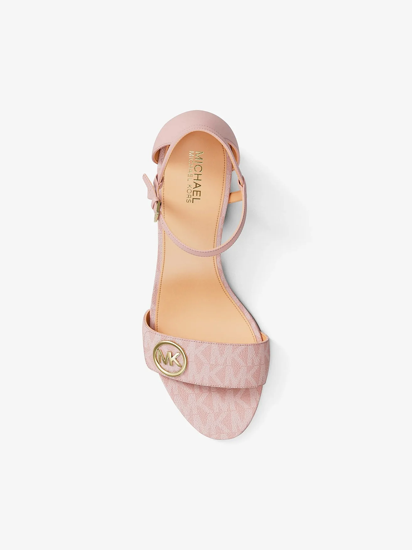 Босоножки на каблуке Michael Kors Hannah с фирменным лого — 5