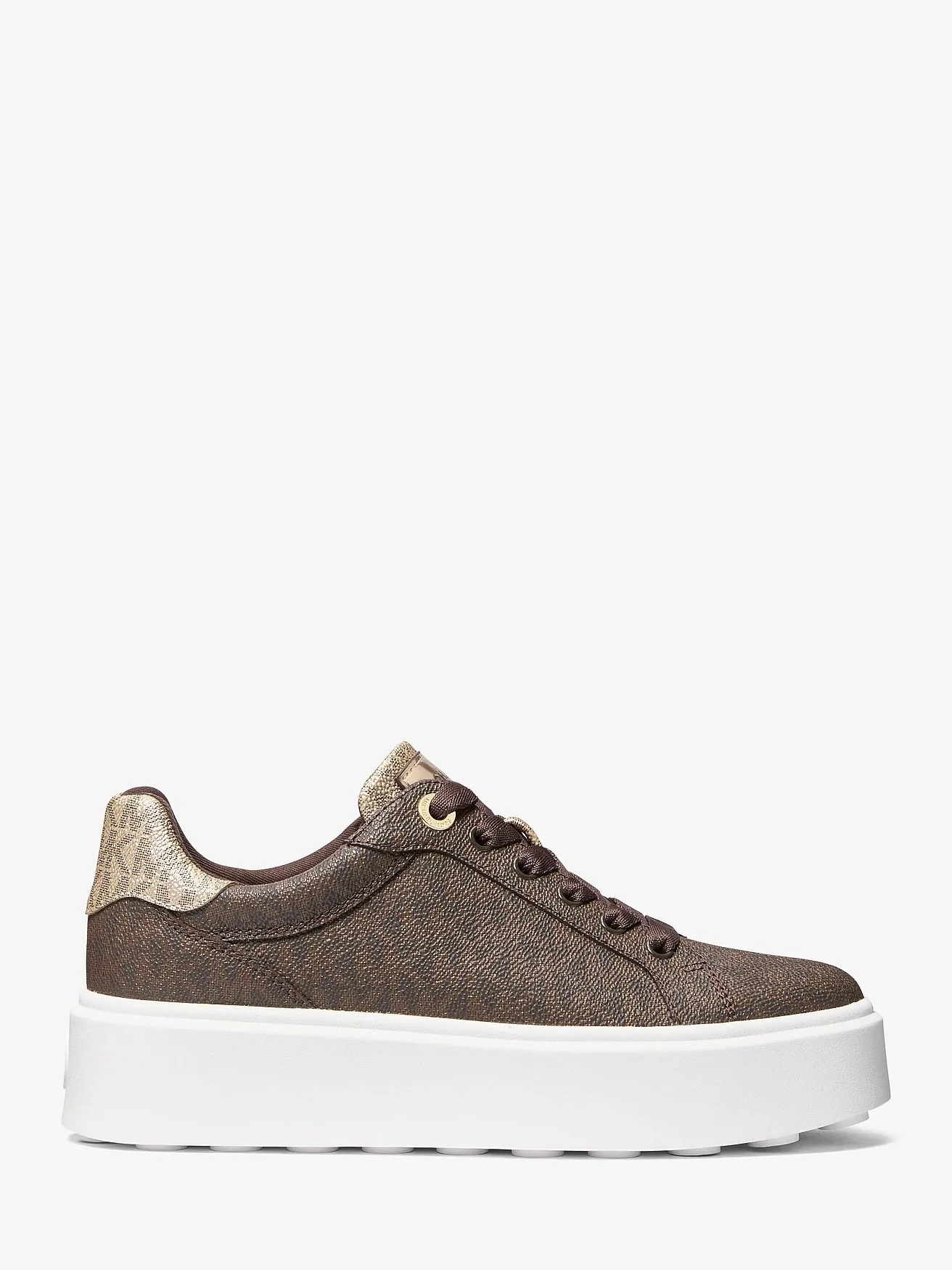 Кроссовки Michael Kors Romey металлик на платформе — 2