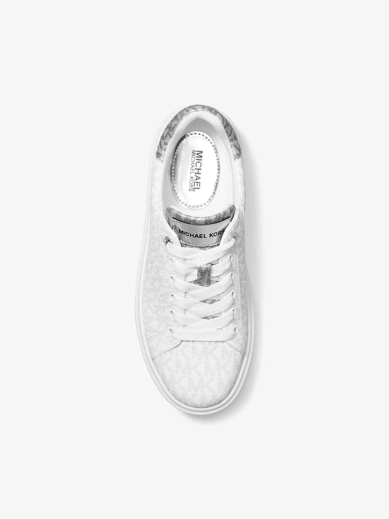 Кроссовки Michael Kors Romey металлик на платформе — 4