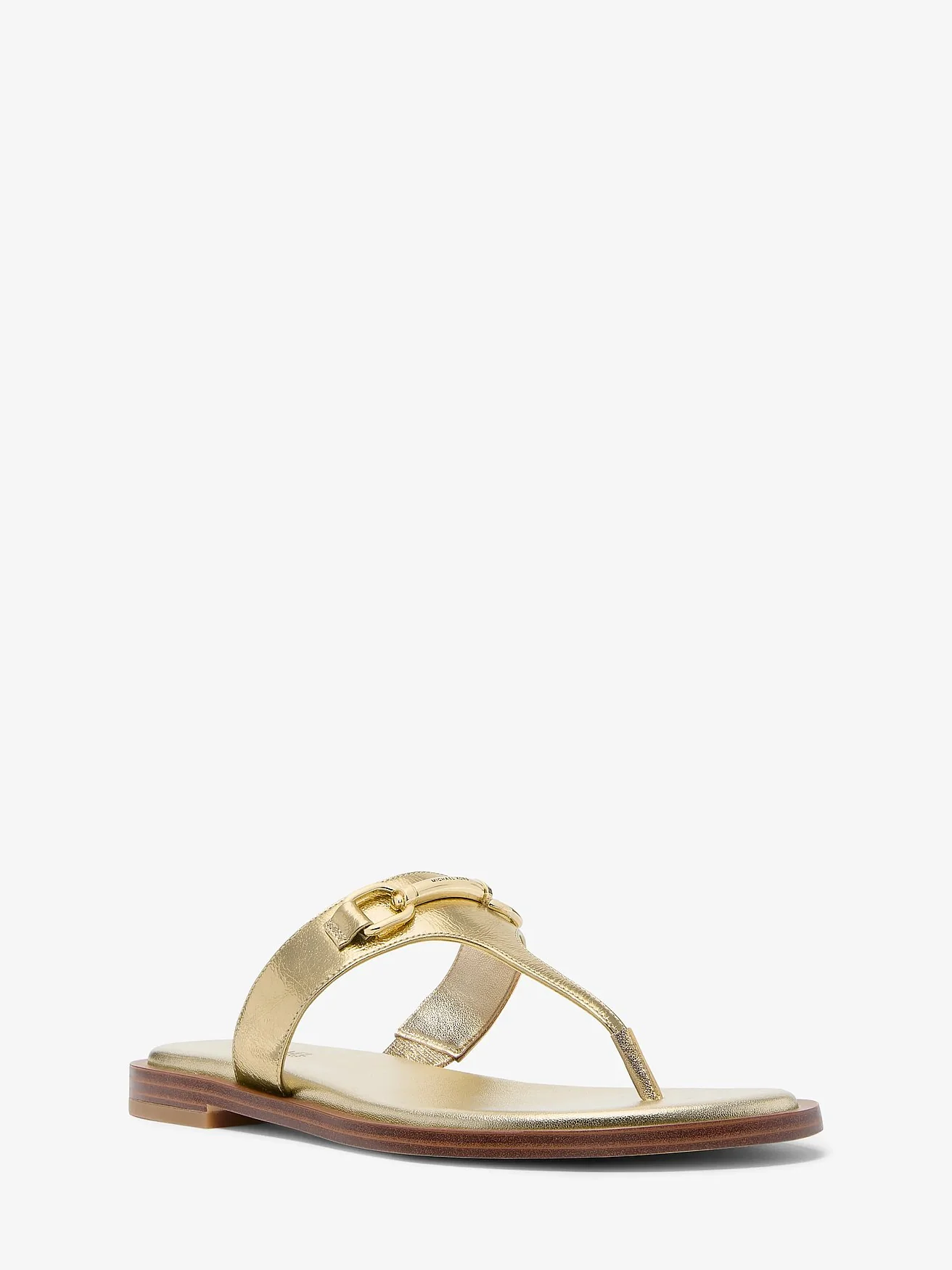 Michael Kors Carson — сандалии из металлизированной кожи с эффектом кракелюр — 1