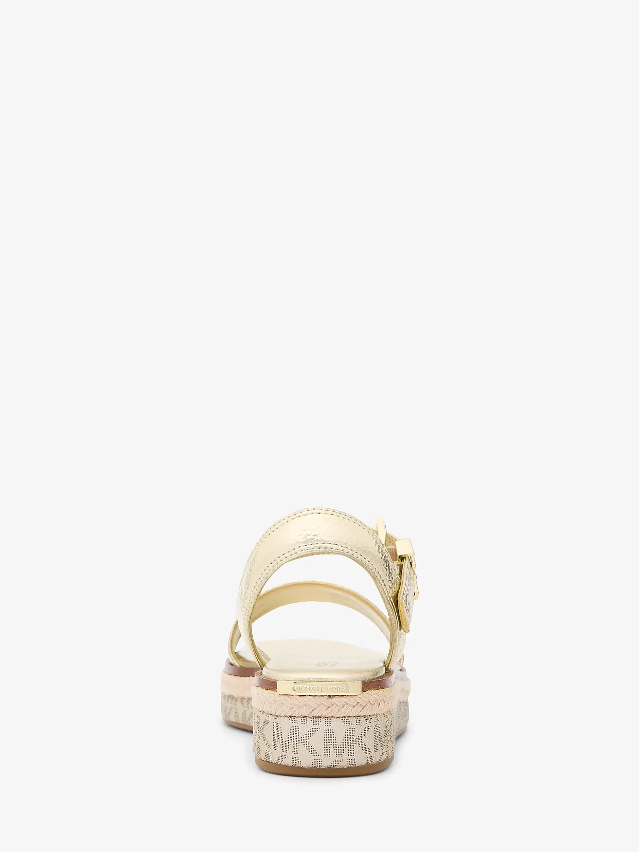 Michael Kors Richie — босоножки на джутовой платформе с металлизированным покрытием — 3