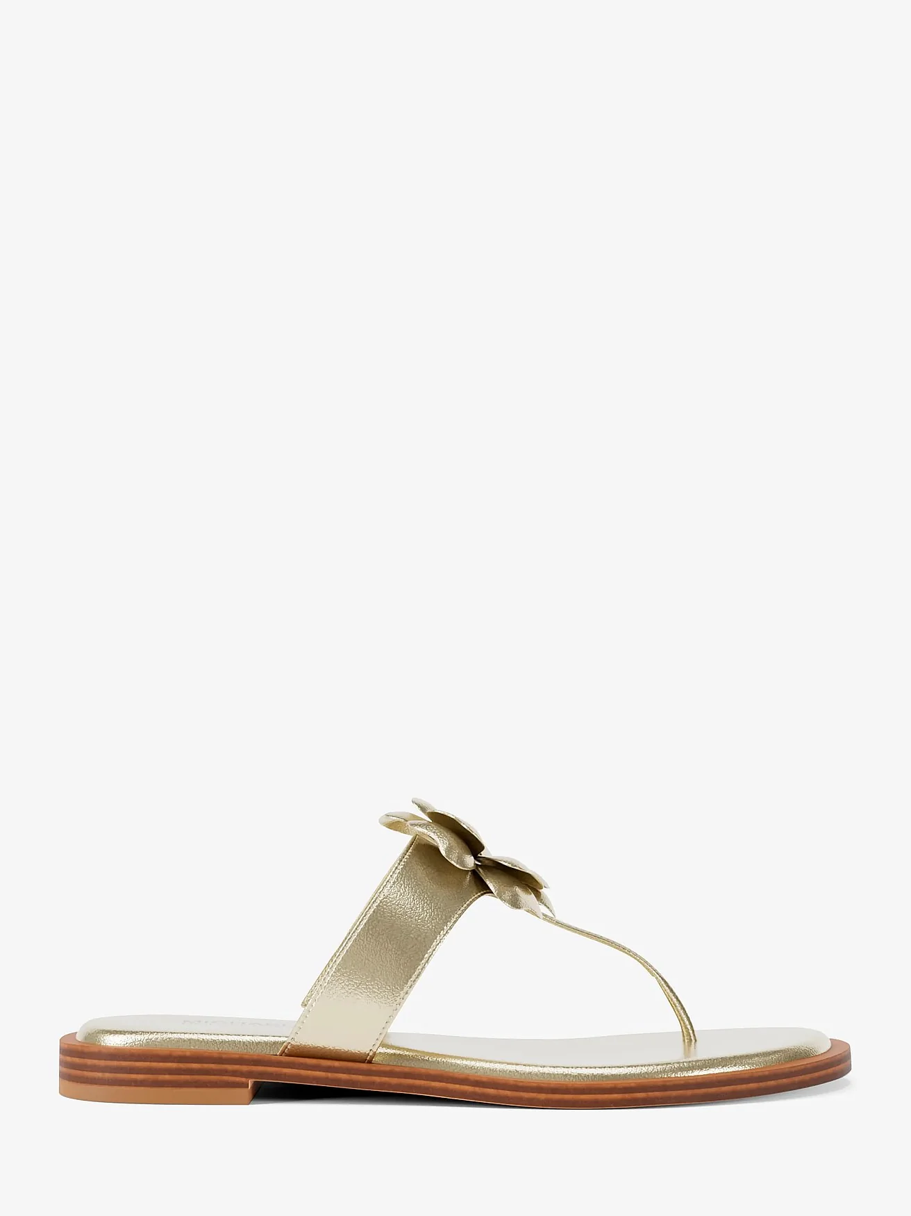 Michael Kors Callie — сандалии из металлизированного полиуретана с декором — 2