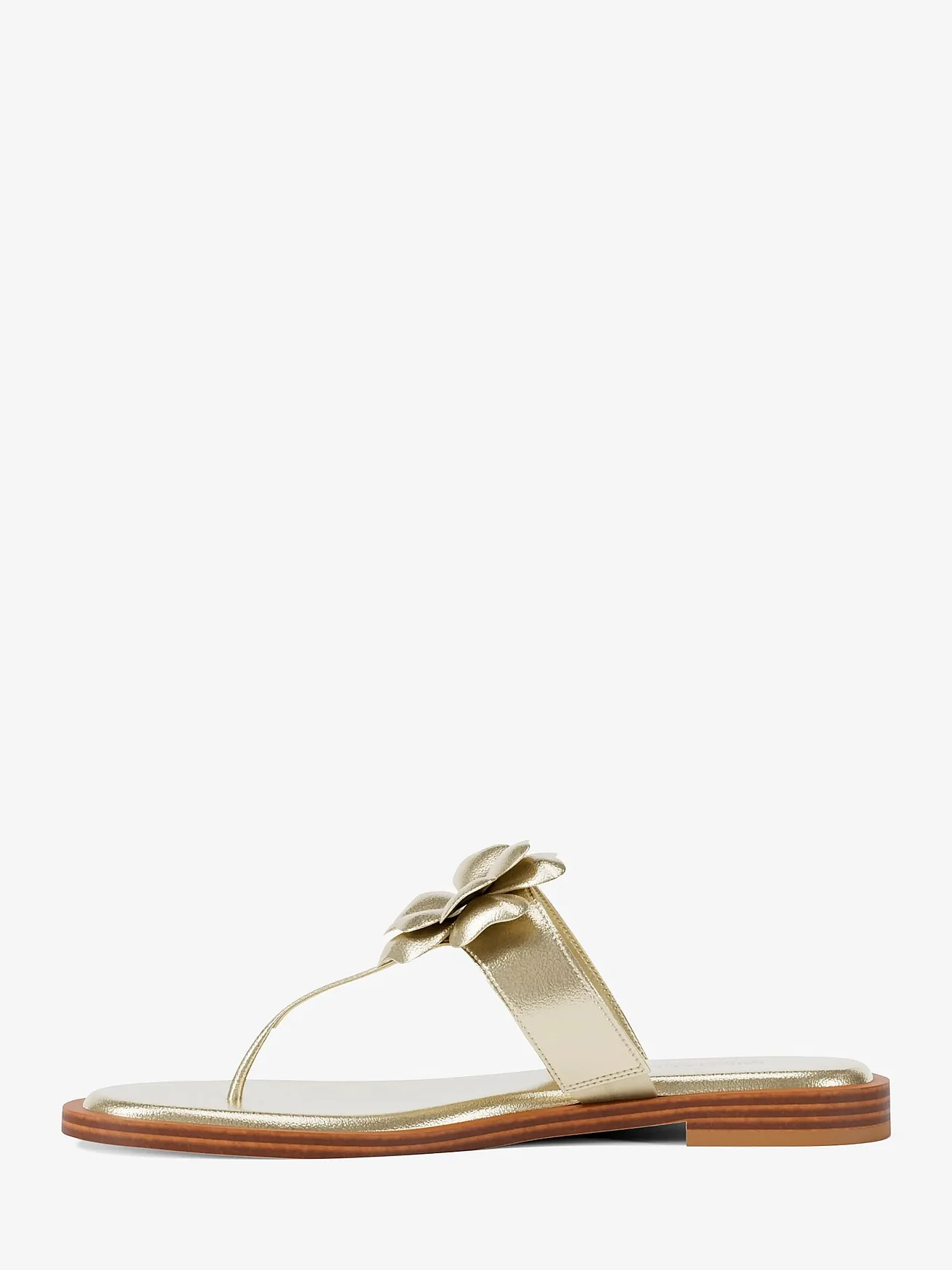 Michael Kors Callie — сандалии из металлизированного полиуретана с декором — 3