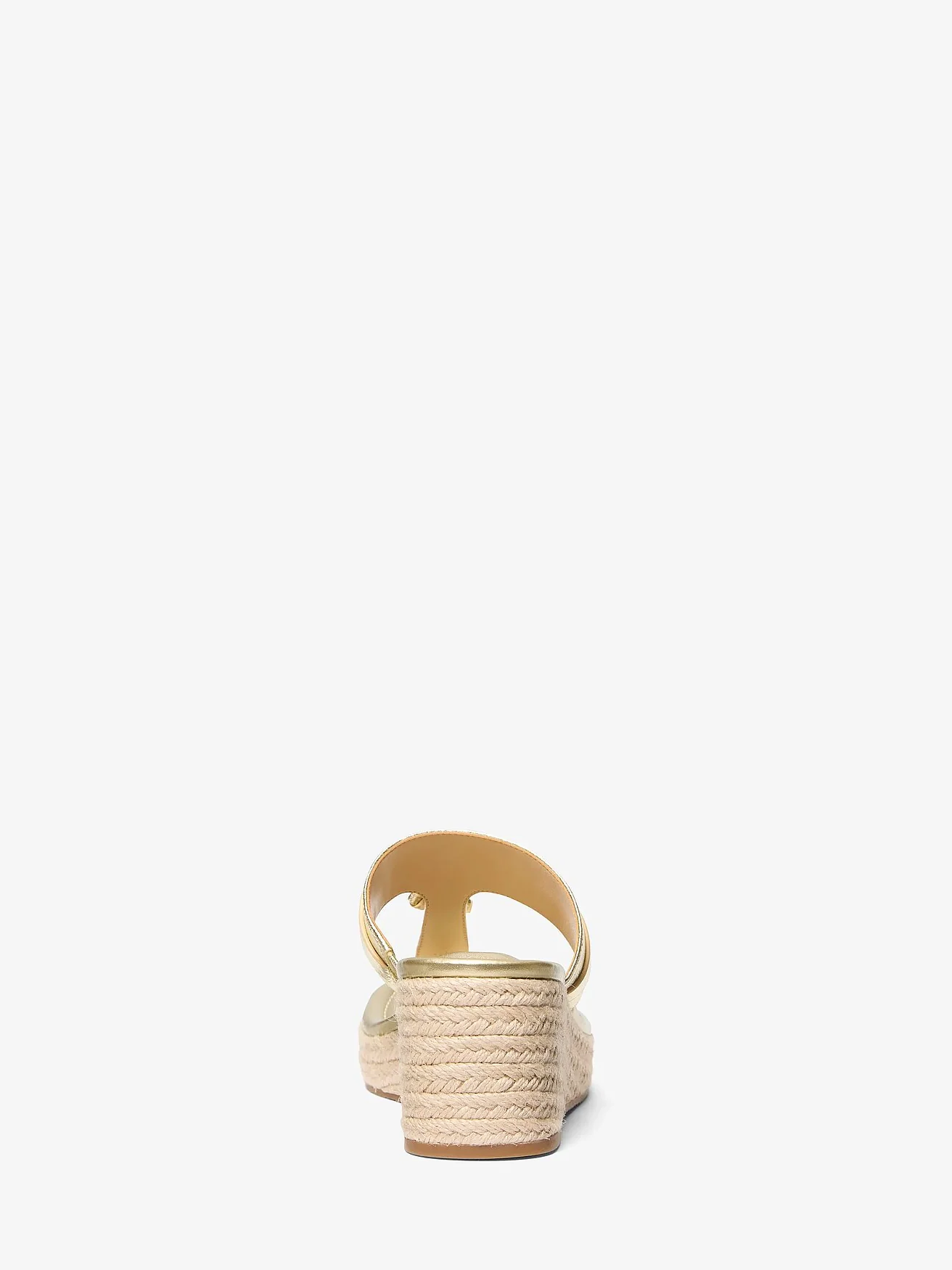 Металлизированные босоножки на танкетке Michael Kors Zoe — 3
