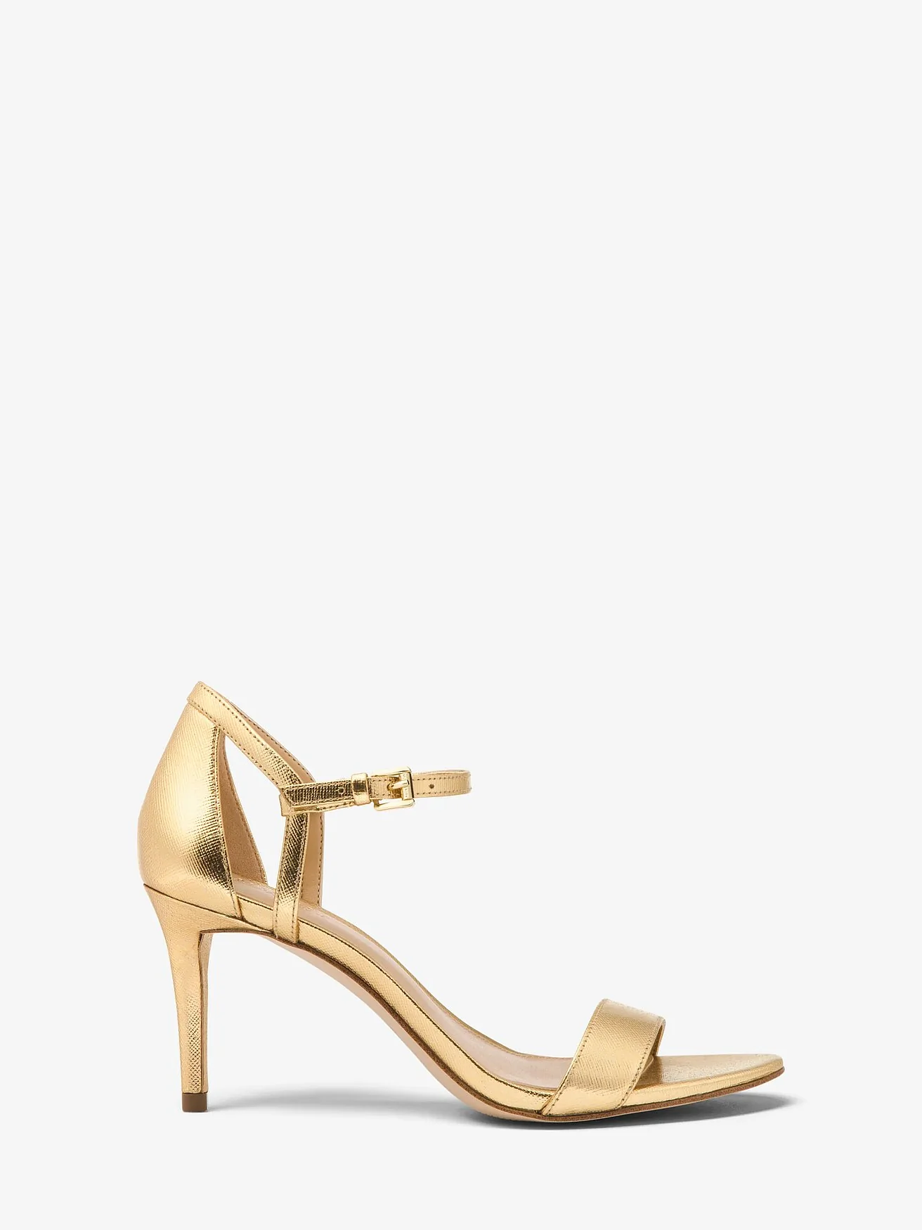 Michael Kors Simone — босоножки с металлизированным покрытием на каблуке — 2