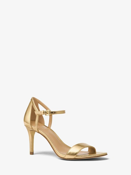 Michael Kors Simone — босоножки с металлизированным покрытием на каблуке
