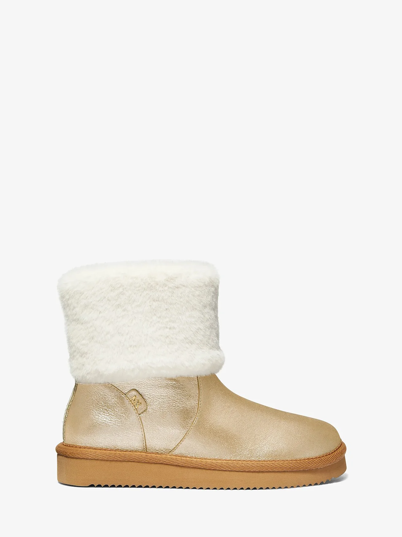 Michael Kors Julia — ботинки из металлизированной кожи с отделкой из искусственного меха — 2