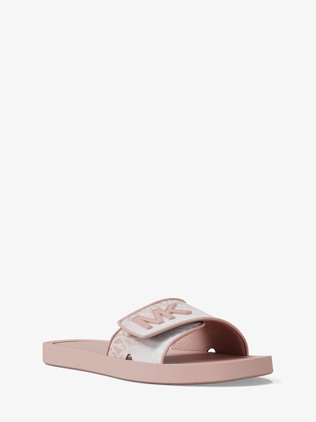 Michael Kors Palmer — шлепанцы из текстиля с фирменным принтом