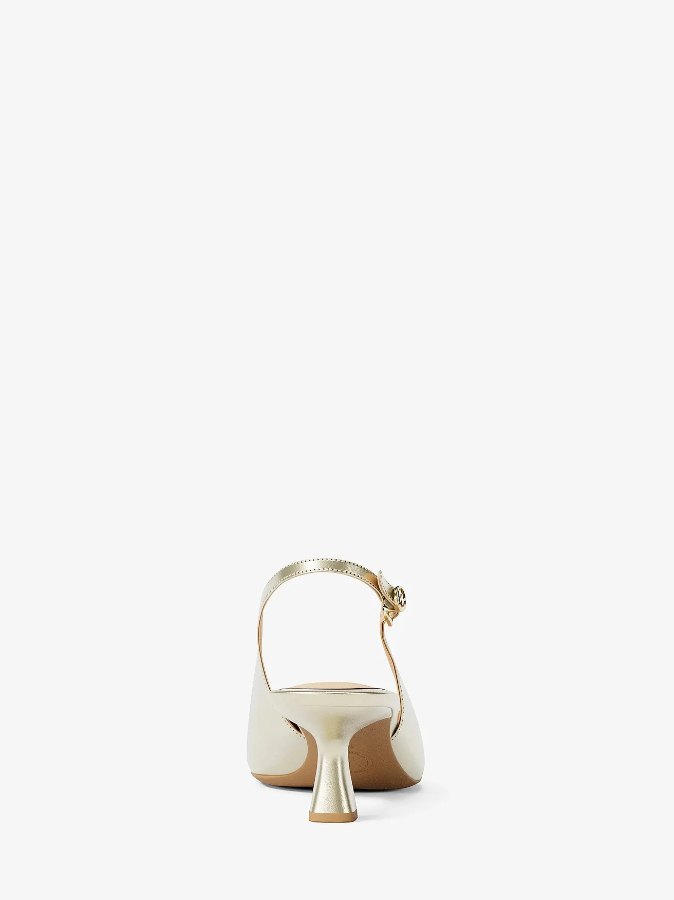 Michael Kors Amali — туфли-лодочки из металлизированного полиуретана на каблуке — 4