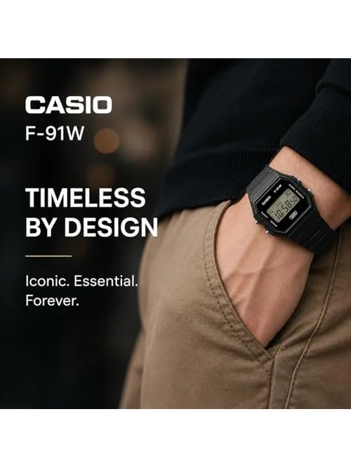 Casio F91W цифровые часы — изображение 2 из 6, оттенок разноцветный