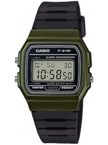 Casio F91W цифровые часы — изображение 1 из 6, оттенок разноцветный