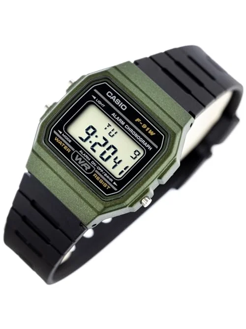 Casio F91W цифровые часы — изображение 2 из 6, оттенок разноцветный