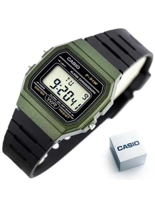 Casio F91W цифровые часы — изображение 6 из 6, оттенок разноцветный
