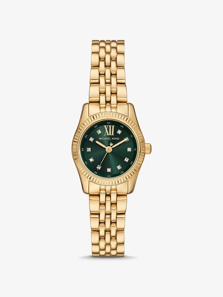 Часы Michael Kors Petite Lexington с паве, золотистые
